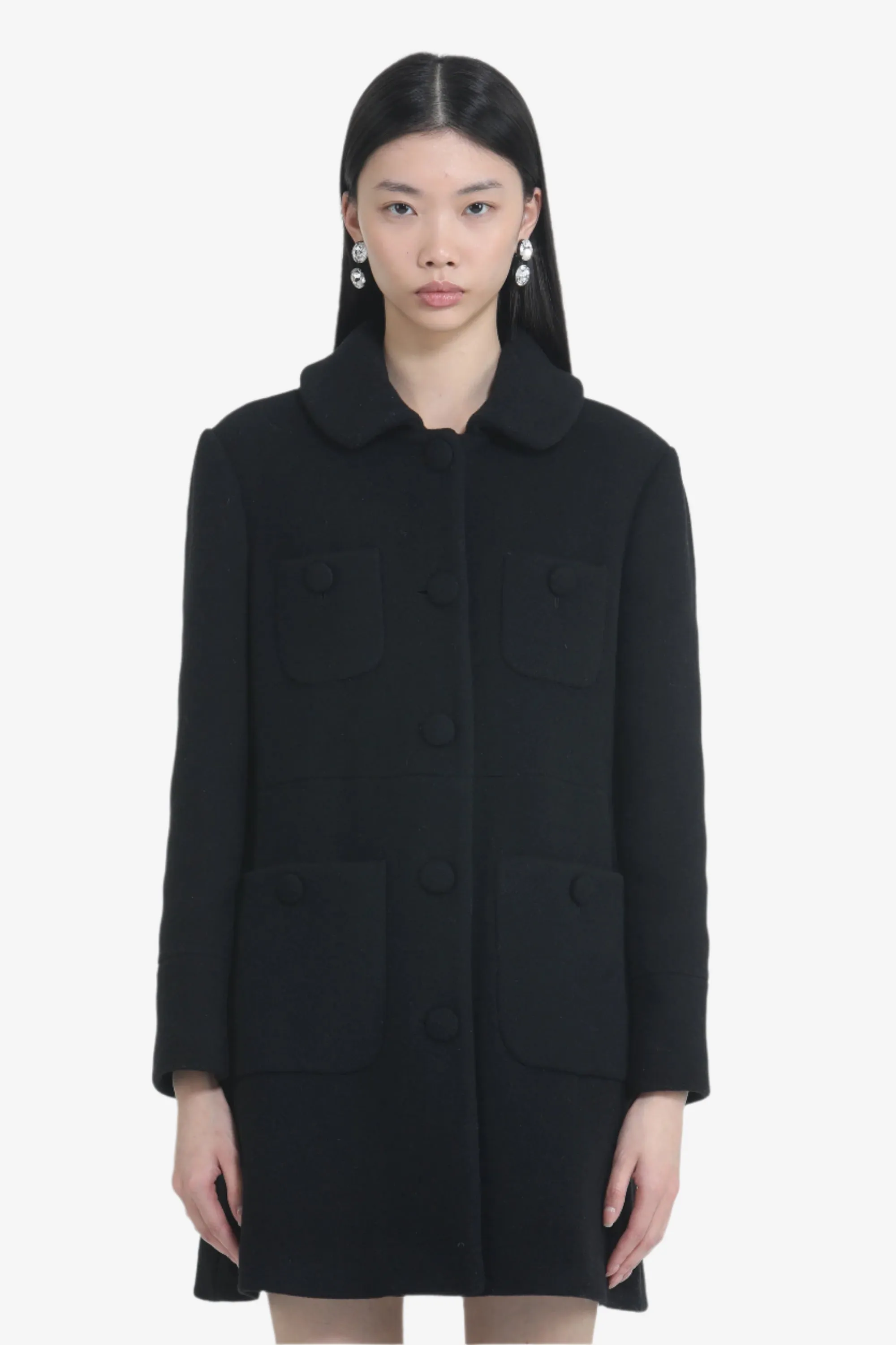 Cappotto corto con bottoni grandi e colletto arrottondato sold by No. 21