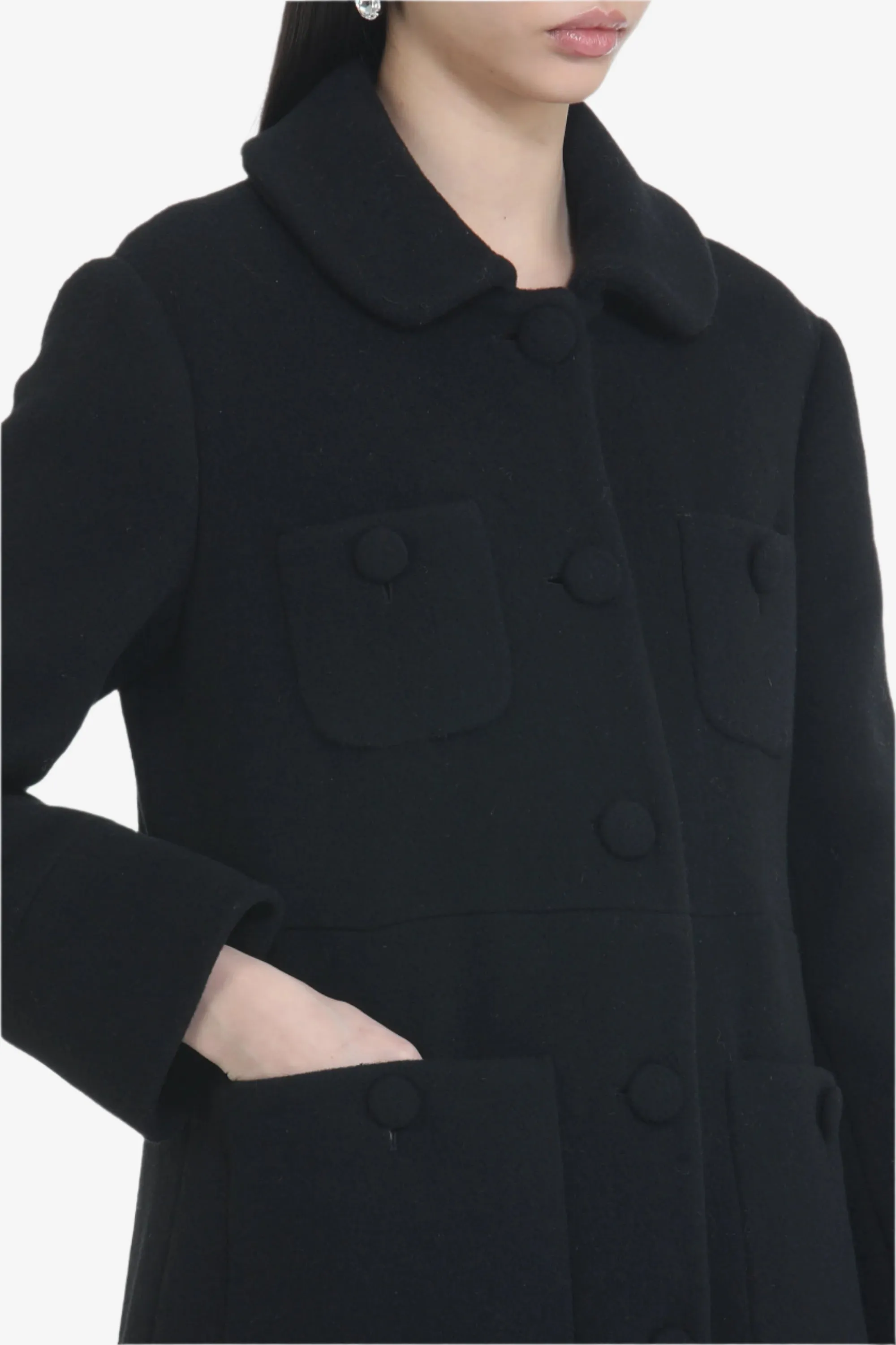 Cappotto corto con bottoni grandi e colletto arrottondato sold by No. 21 product image thumbnail 5