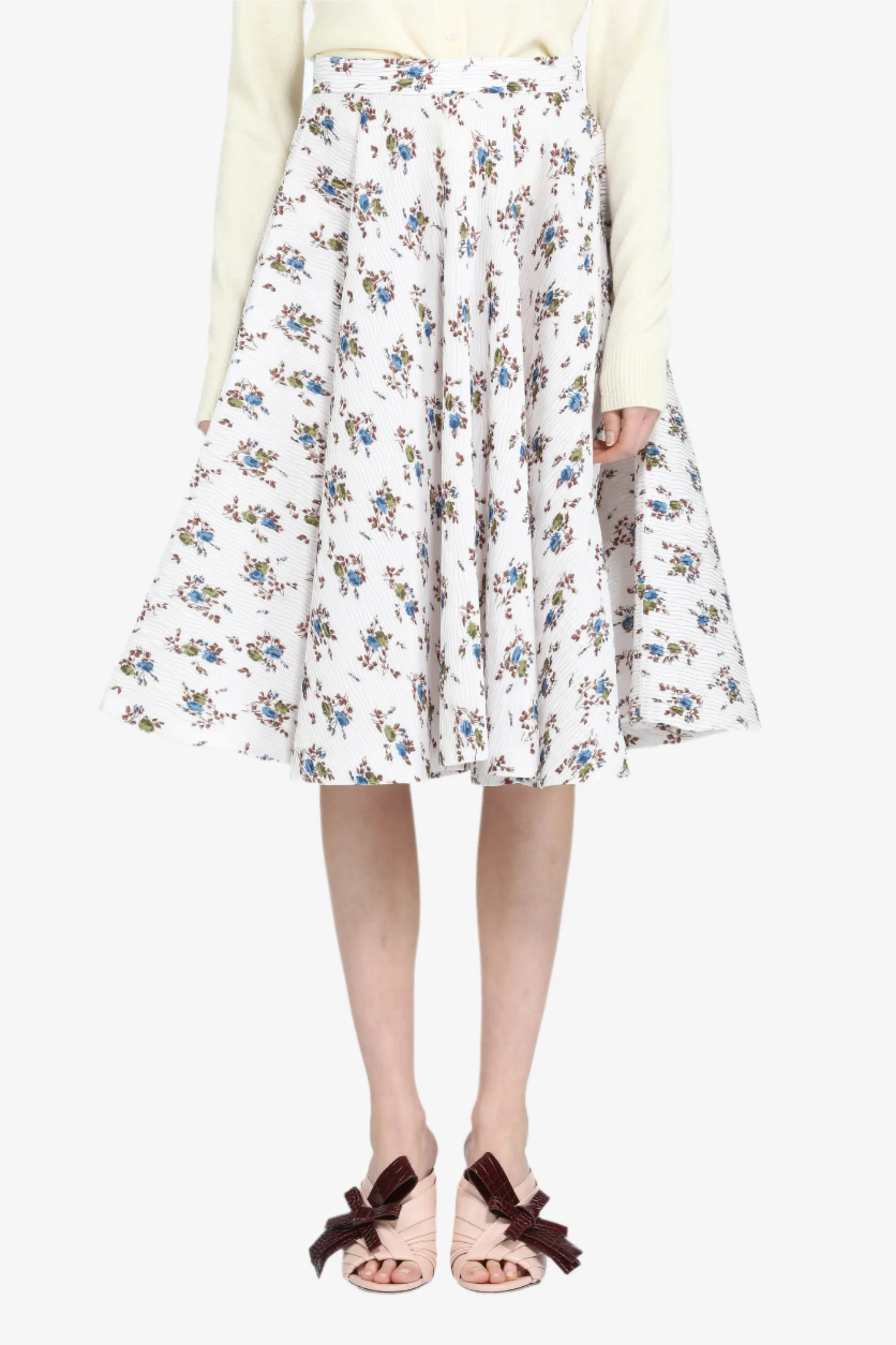 Gonna a ruota con stampa a fiori sold by No. 21