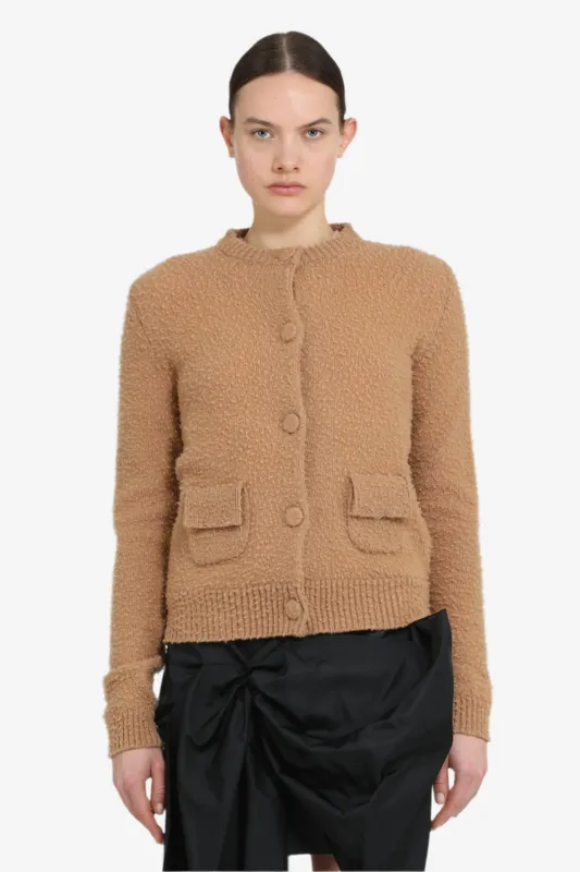 Cardigan girocollo con taschine sold by No. 21