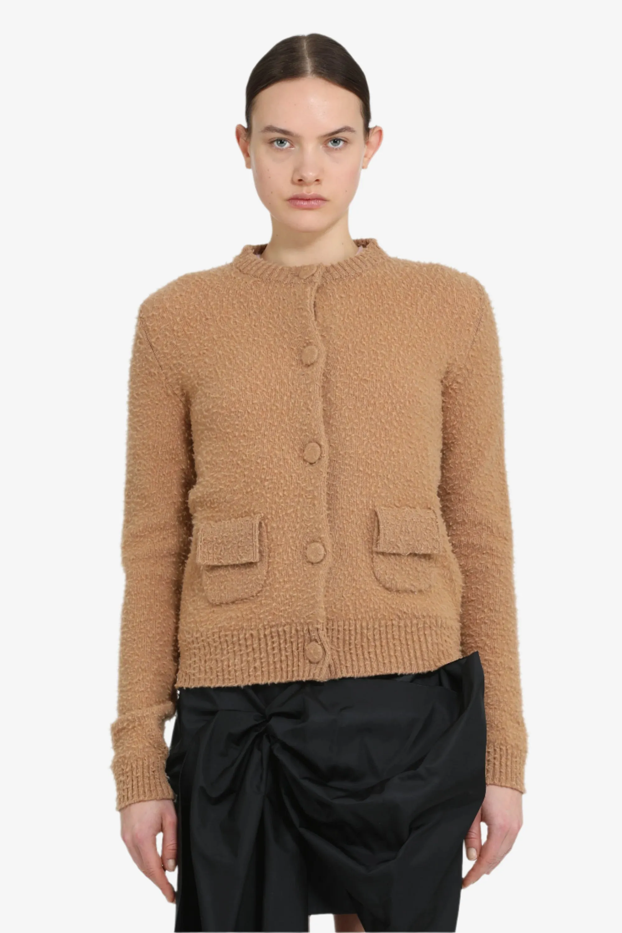 Cardigan girocollo con taschine sold by No. 21