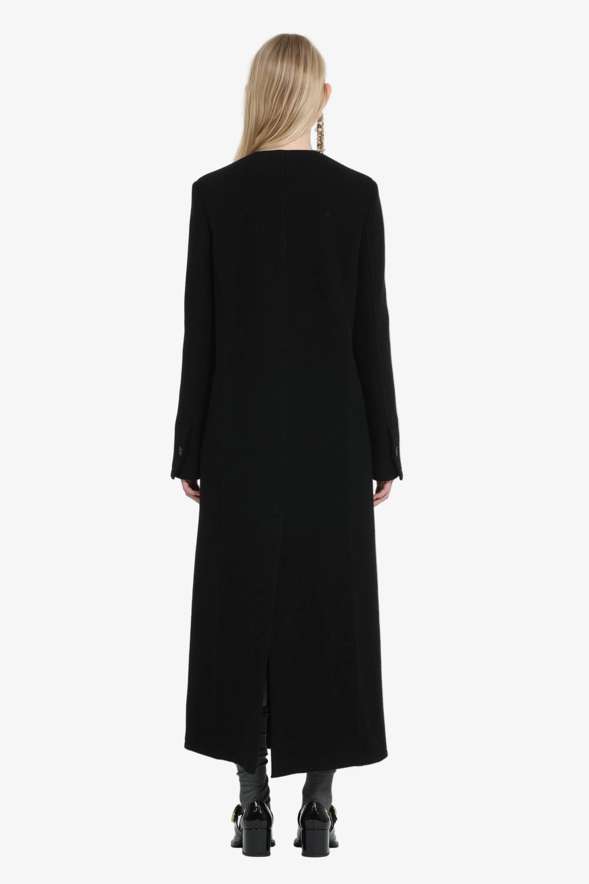 Cappotto lungo doppiopetto senza colletto sold by No. 21 product image thumbnail 2