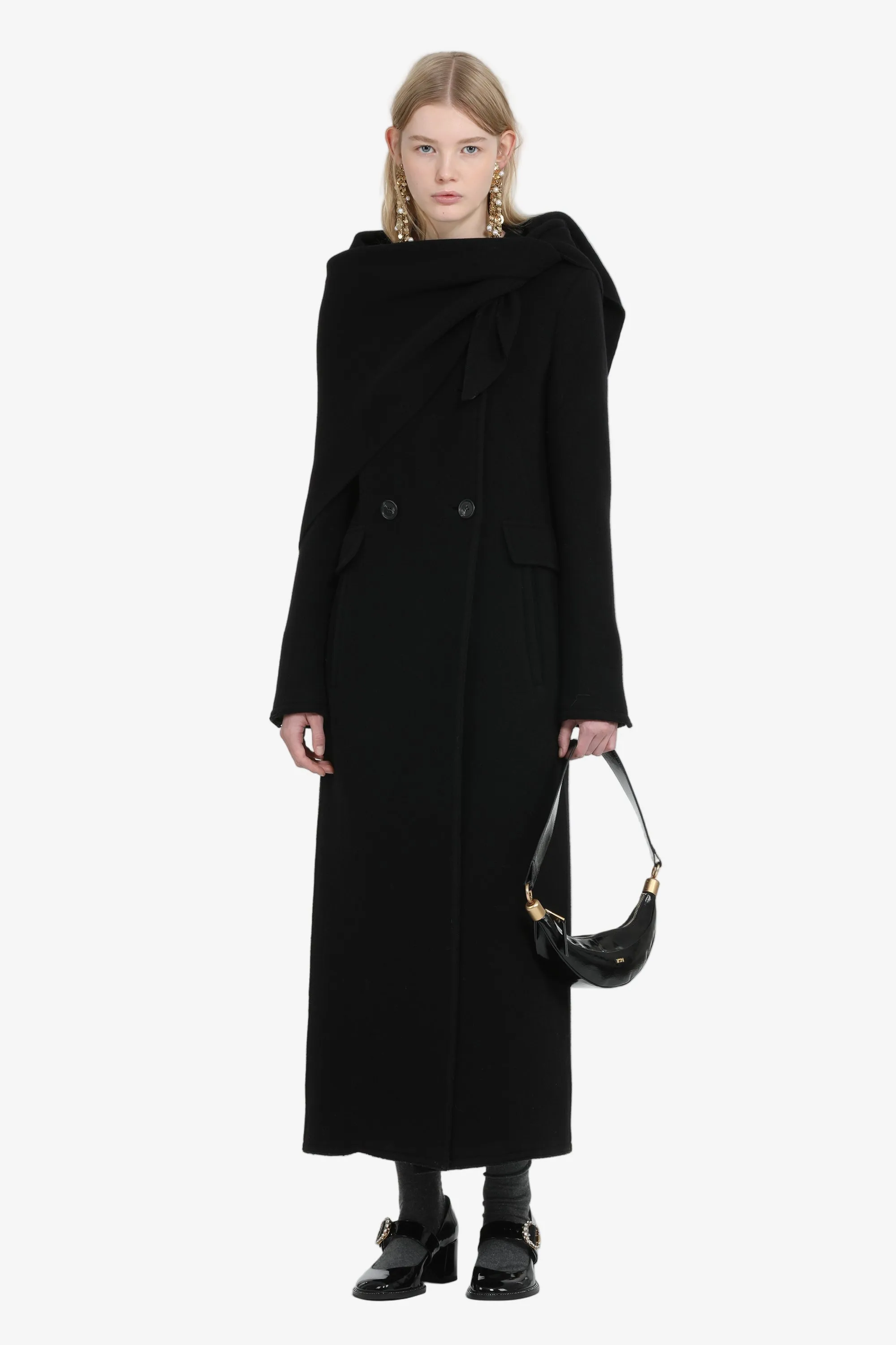 Cappotto lungo doppiopetto senza colletto sold by No. 21 product image thumbnail 4