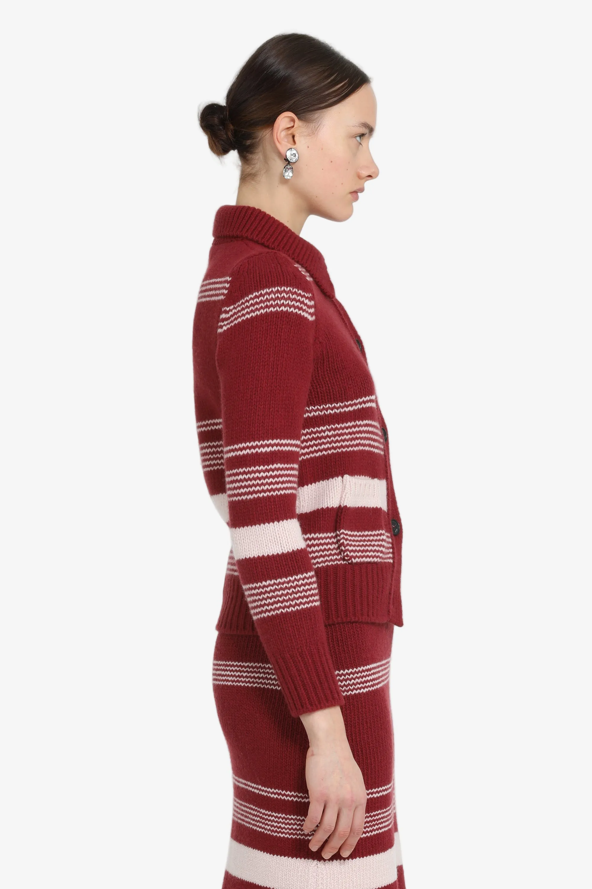 Cardigan a righe con colletto sold by No. 21 product image thumbnail 3