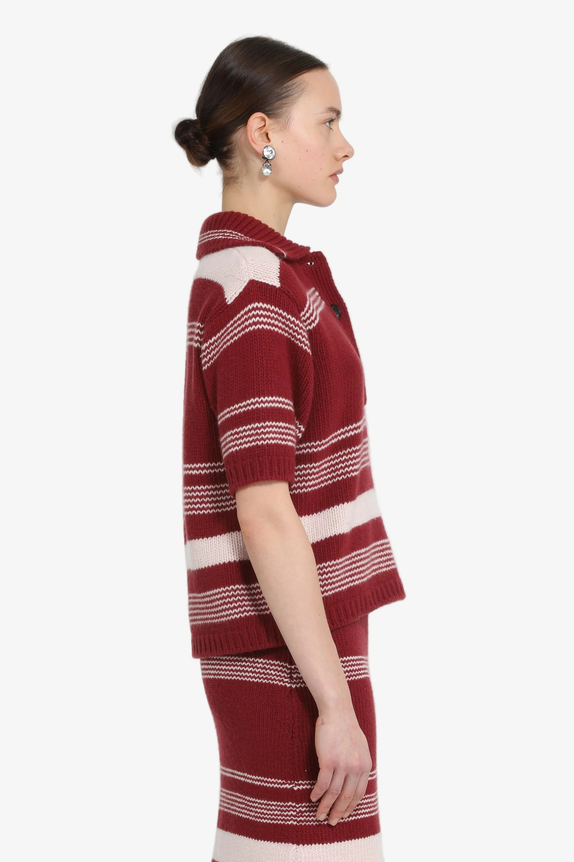 Maglia polo a righe maniche corte sold by No. 21 product image thumbnail 3