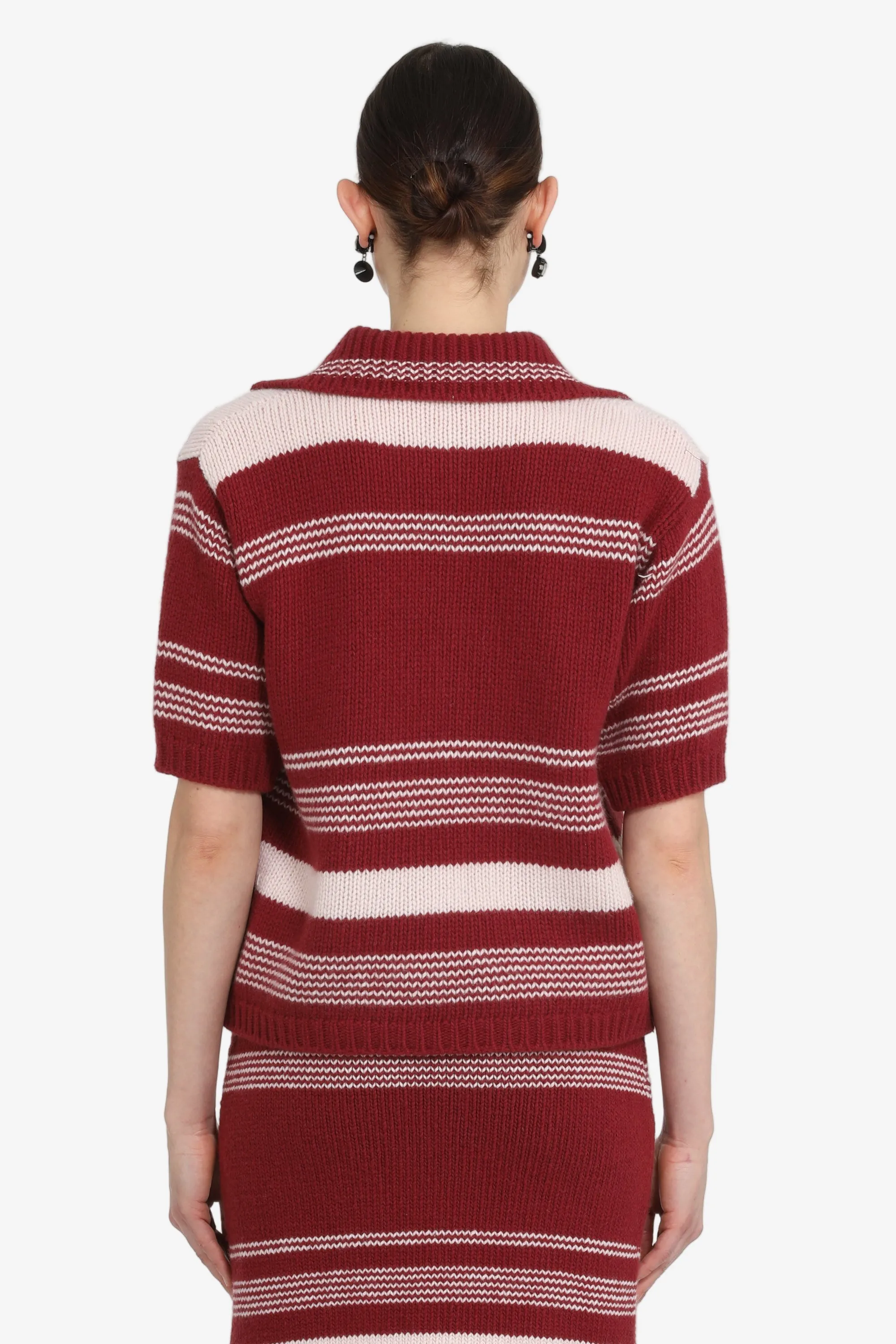 Maglia polo a righe maniche corte sold by No. 21 product image thumbnail 2