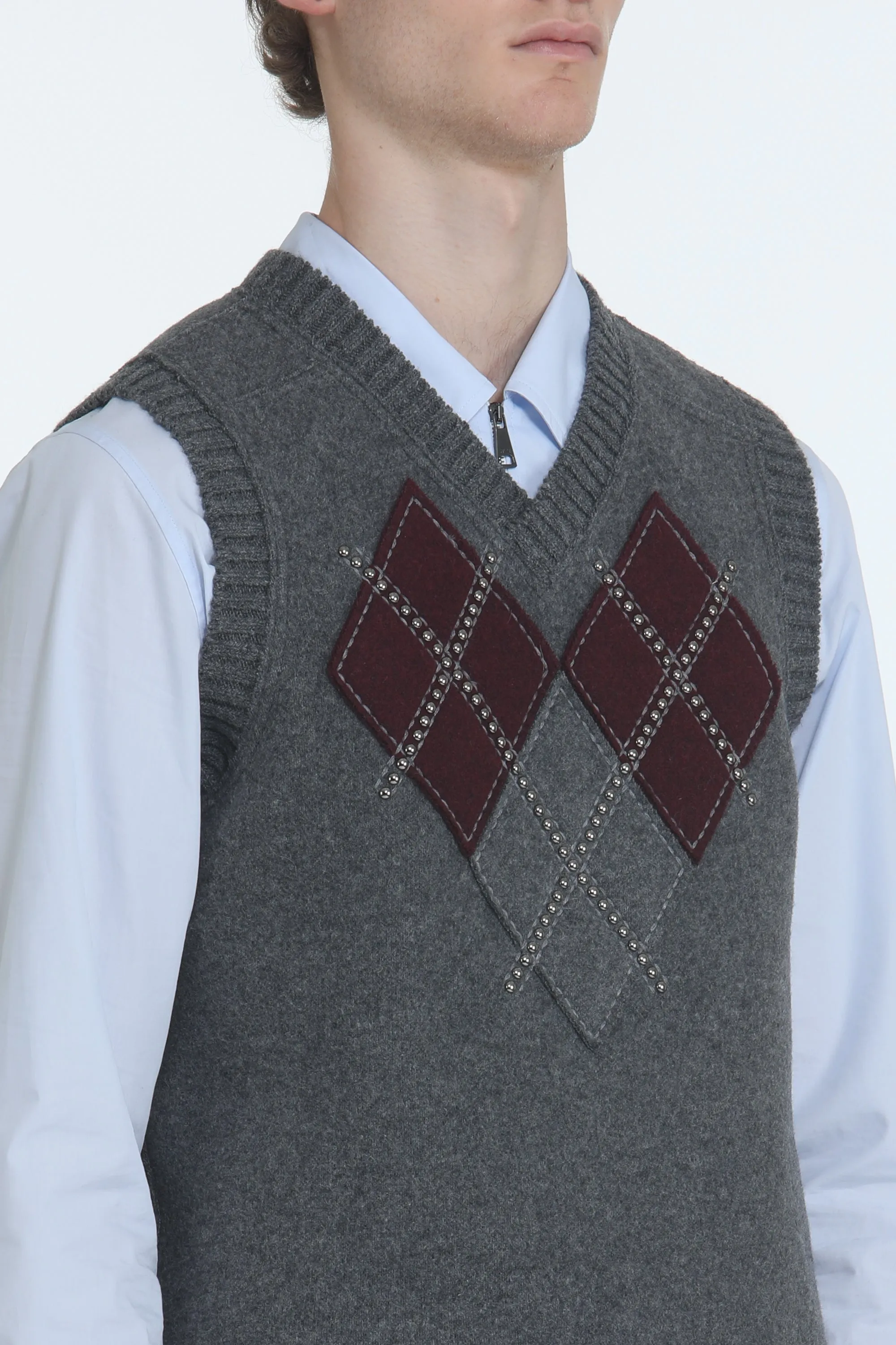 Gilet con rombi e borchie sold by No. 21 product image thumbnail 5