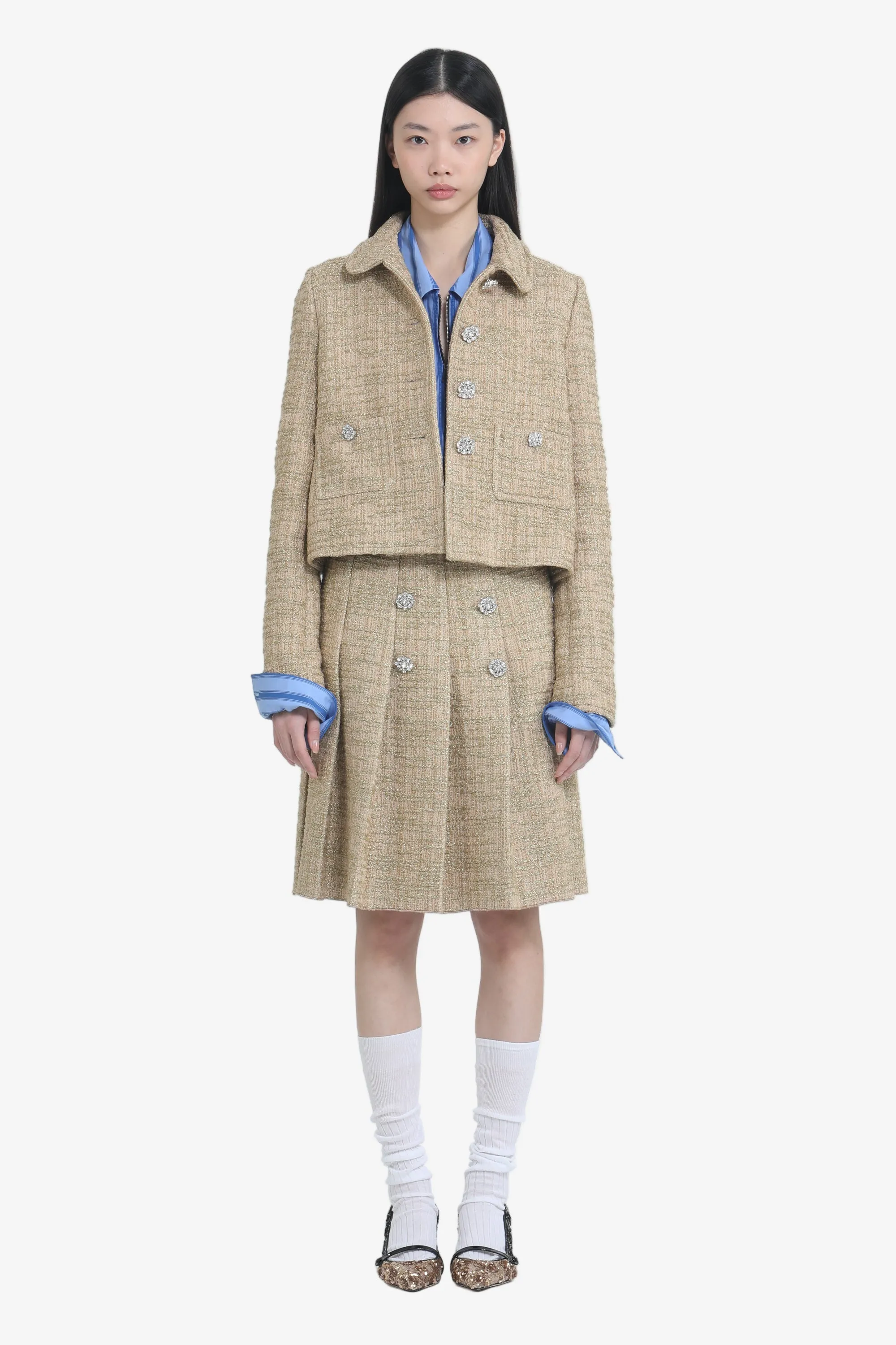 Giacca corta con taschine e bottoni gioiello sold by No. 21 product image thumbnail 4