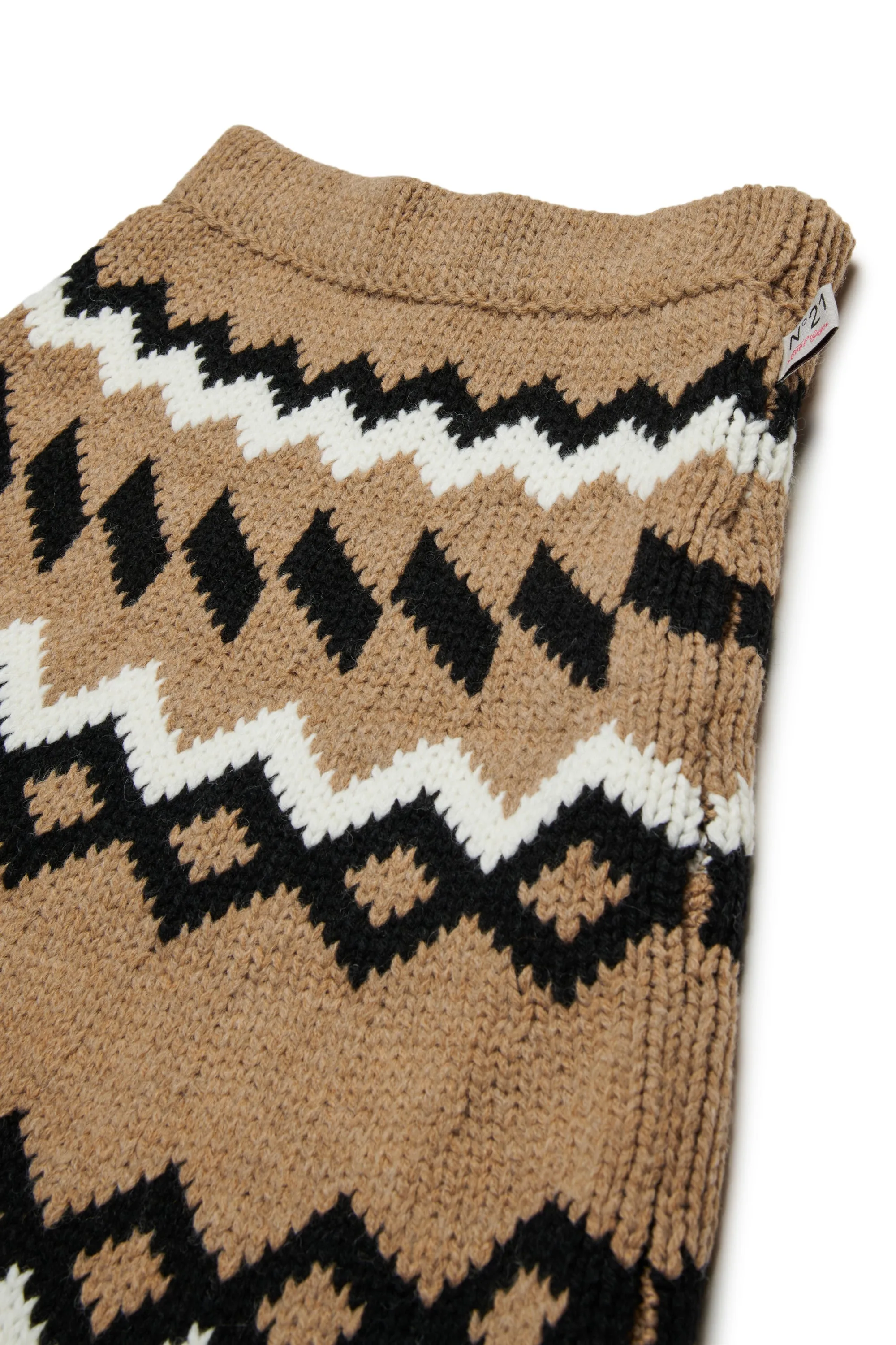 Gonna in maglia con motivo geometrico sold by No. 21 product image thumbnail 3