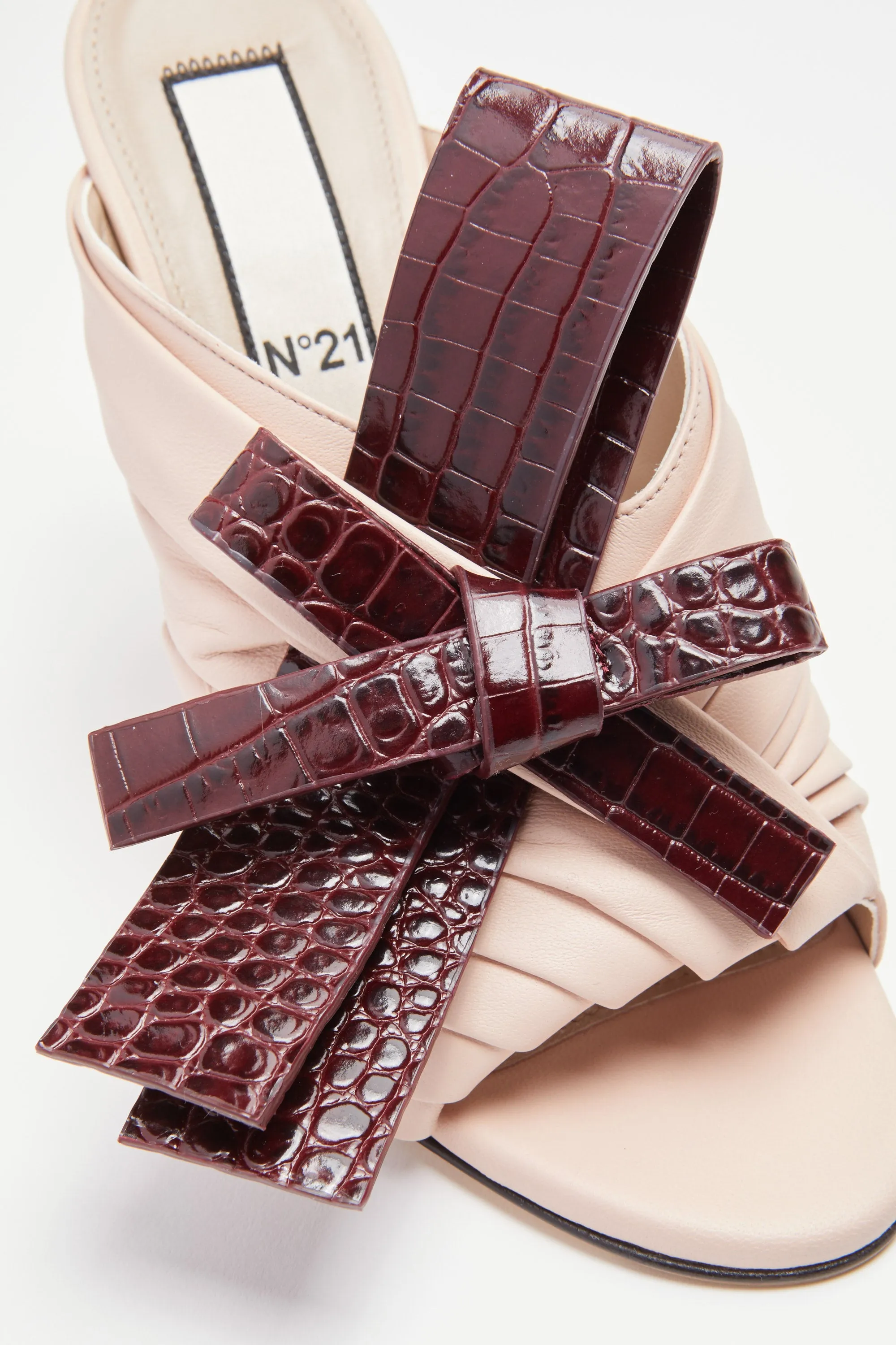 Mules tacco alto con fiocco sold by No. 21 product image thumbnail 4