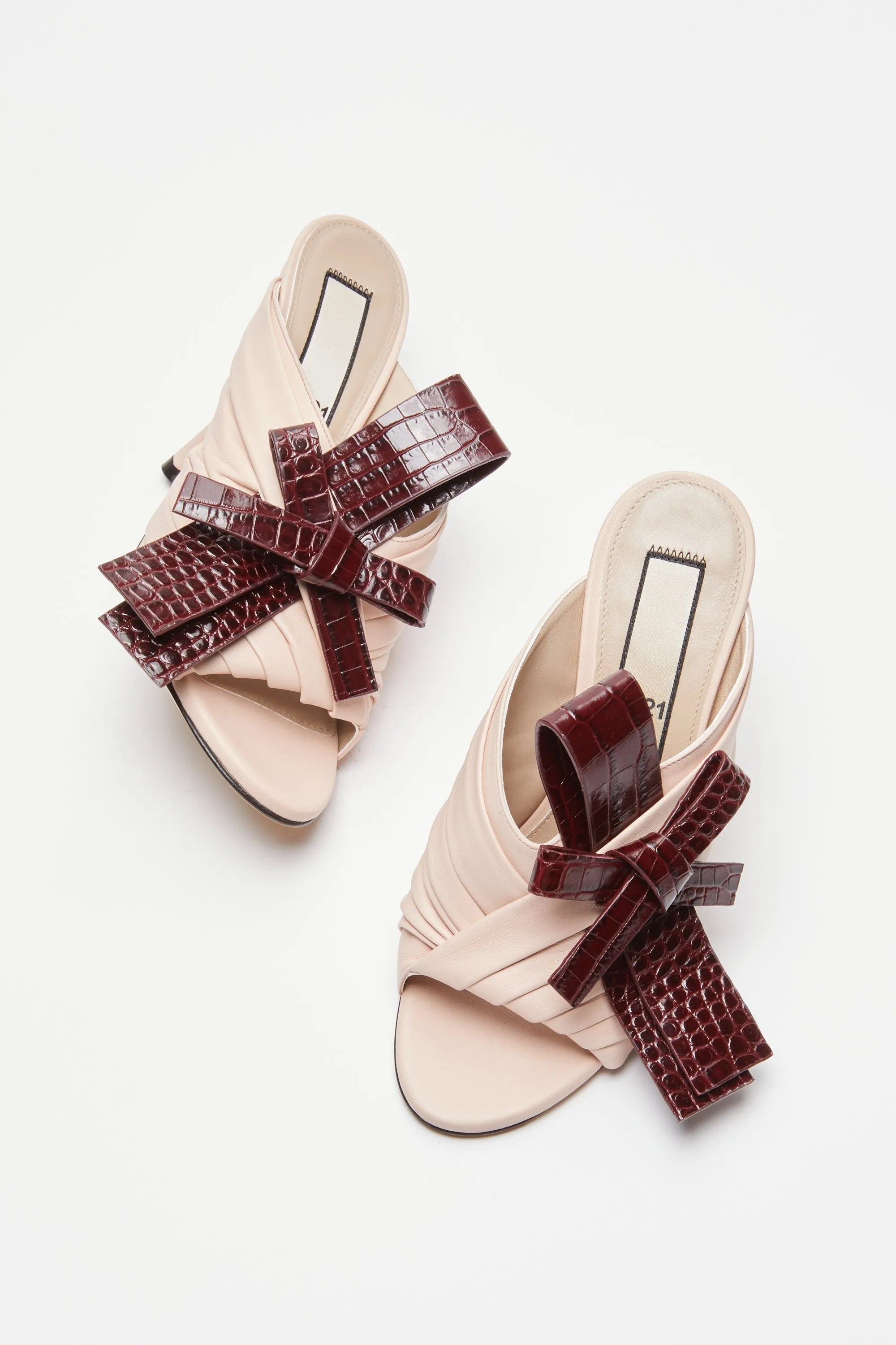 Mules tacco alto con fiocco sold by No. 21 product image thumbnail 5