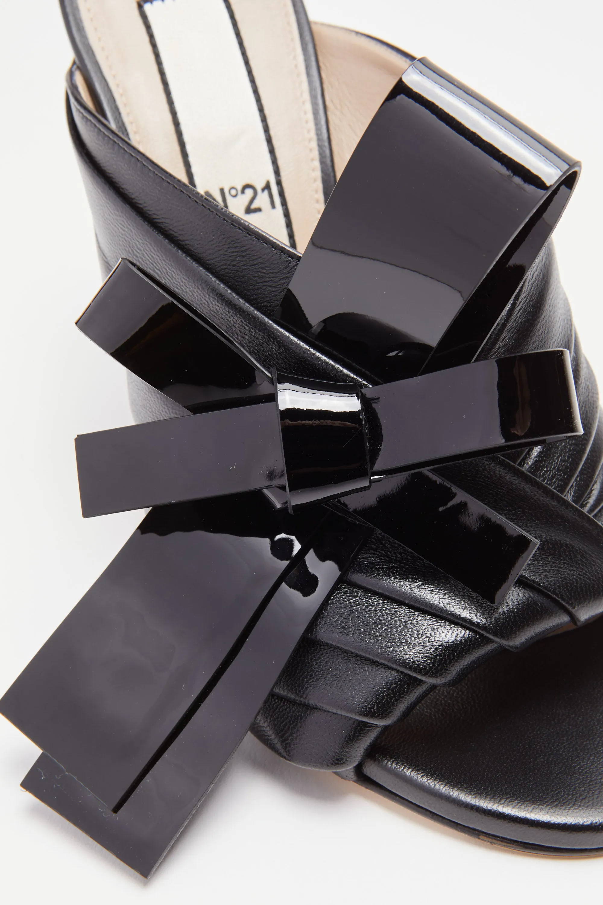 Mules tacco alto con fiocco sold by No. 21 product image thumbnail 4