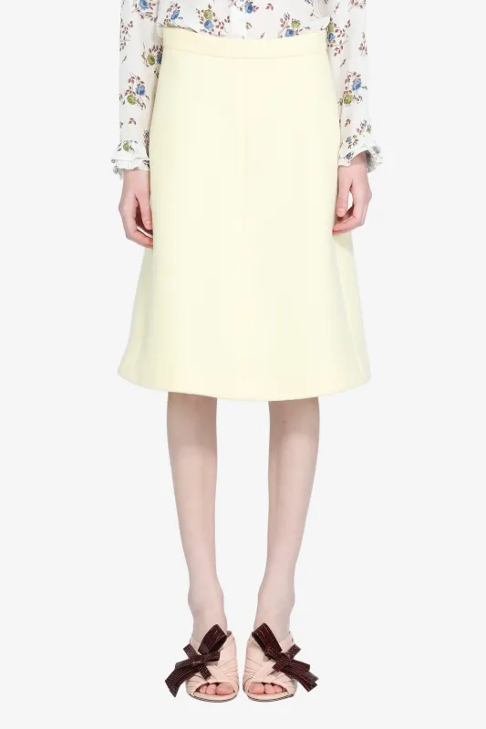 Gonna midi in panno di lana sold by No. 21