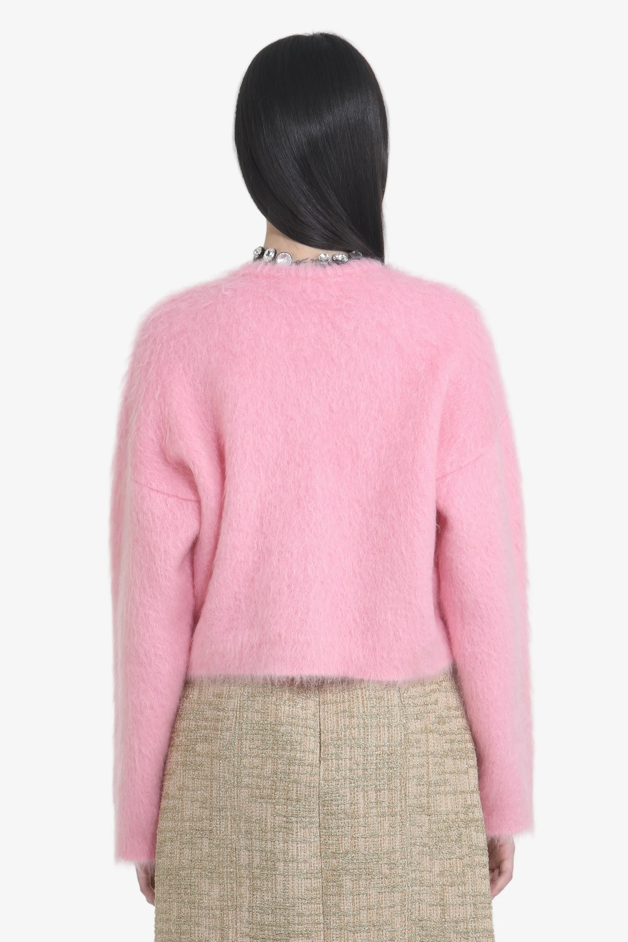 Cardigan girocollo con bottoni gioiello sold by No. 21 product image thumbnail 2