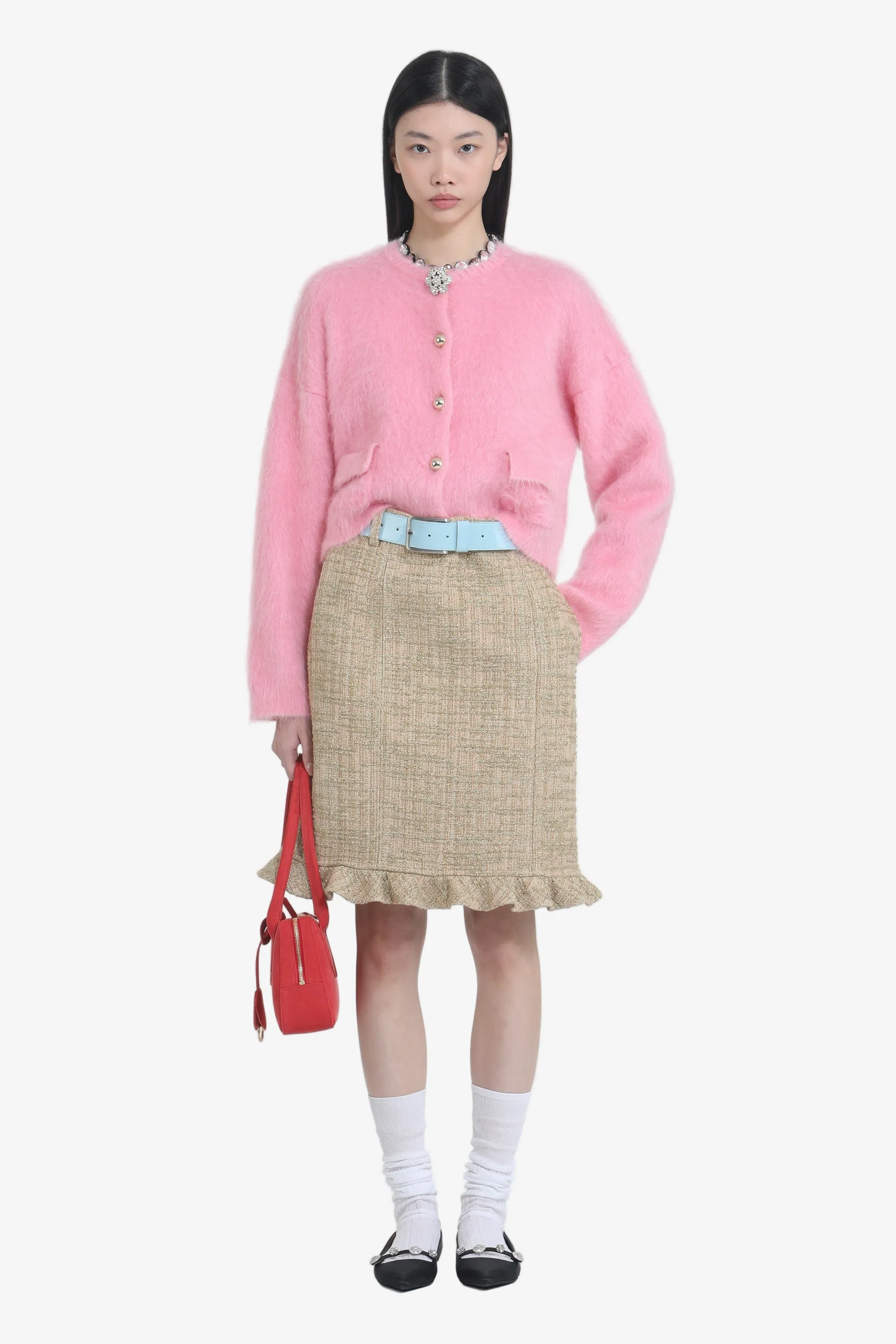 Cardigan girocollo con bottoni gioiello sold by No. 21 product image thumbnail 4