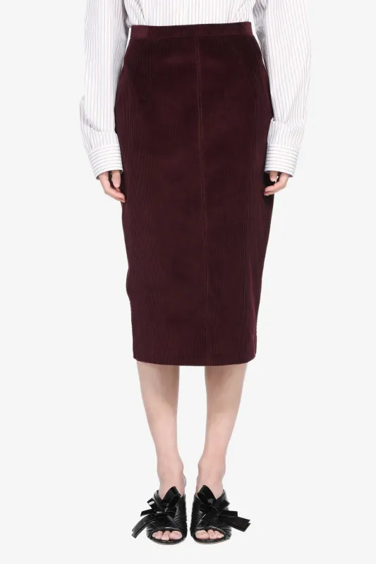 Gonna tubino in velluto sold by No. 21