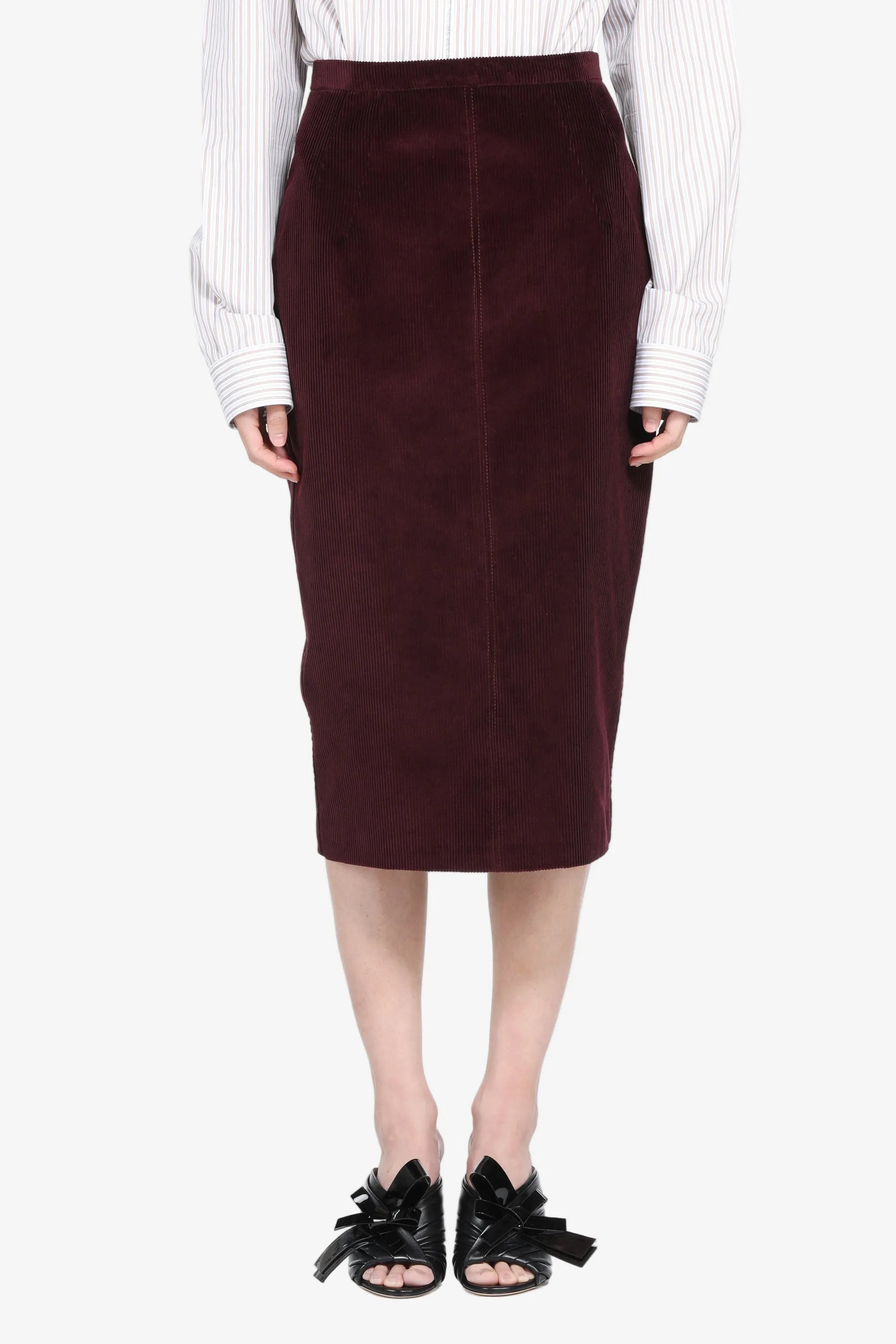 Gonna tubino in velluto sold by No. 21