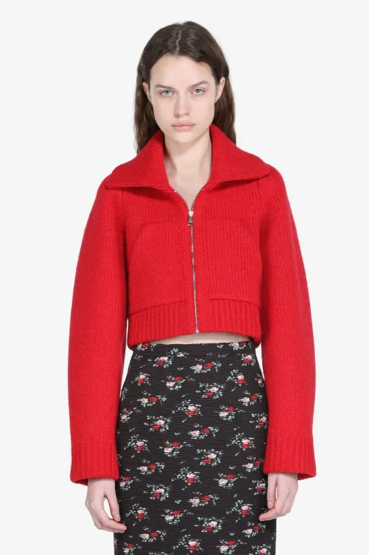 Cardigan con zip cropped sold by No. 21