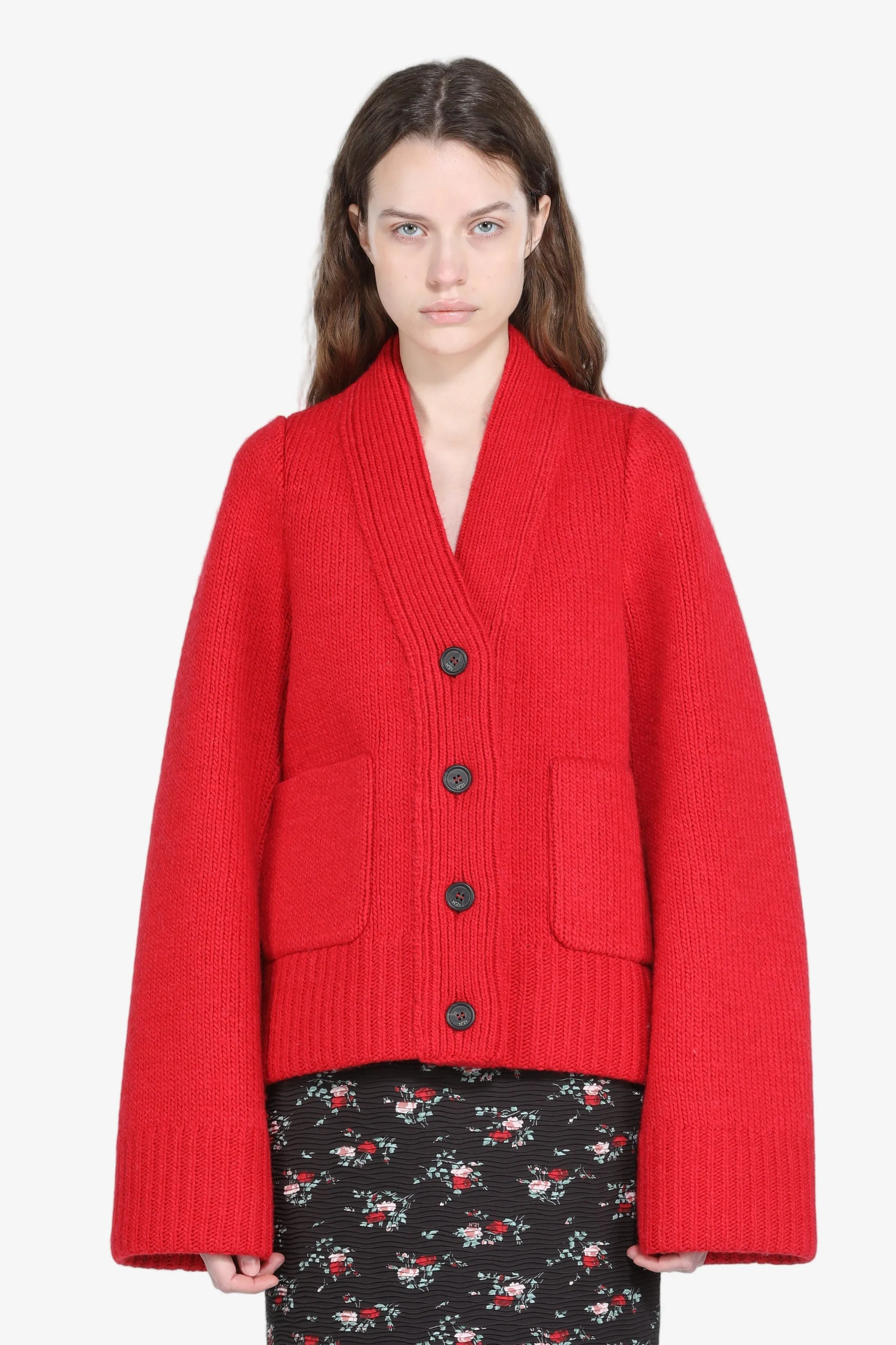 Cardigan over con tasche sold by No. 21