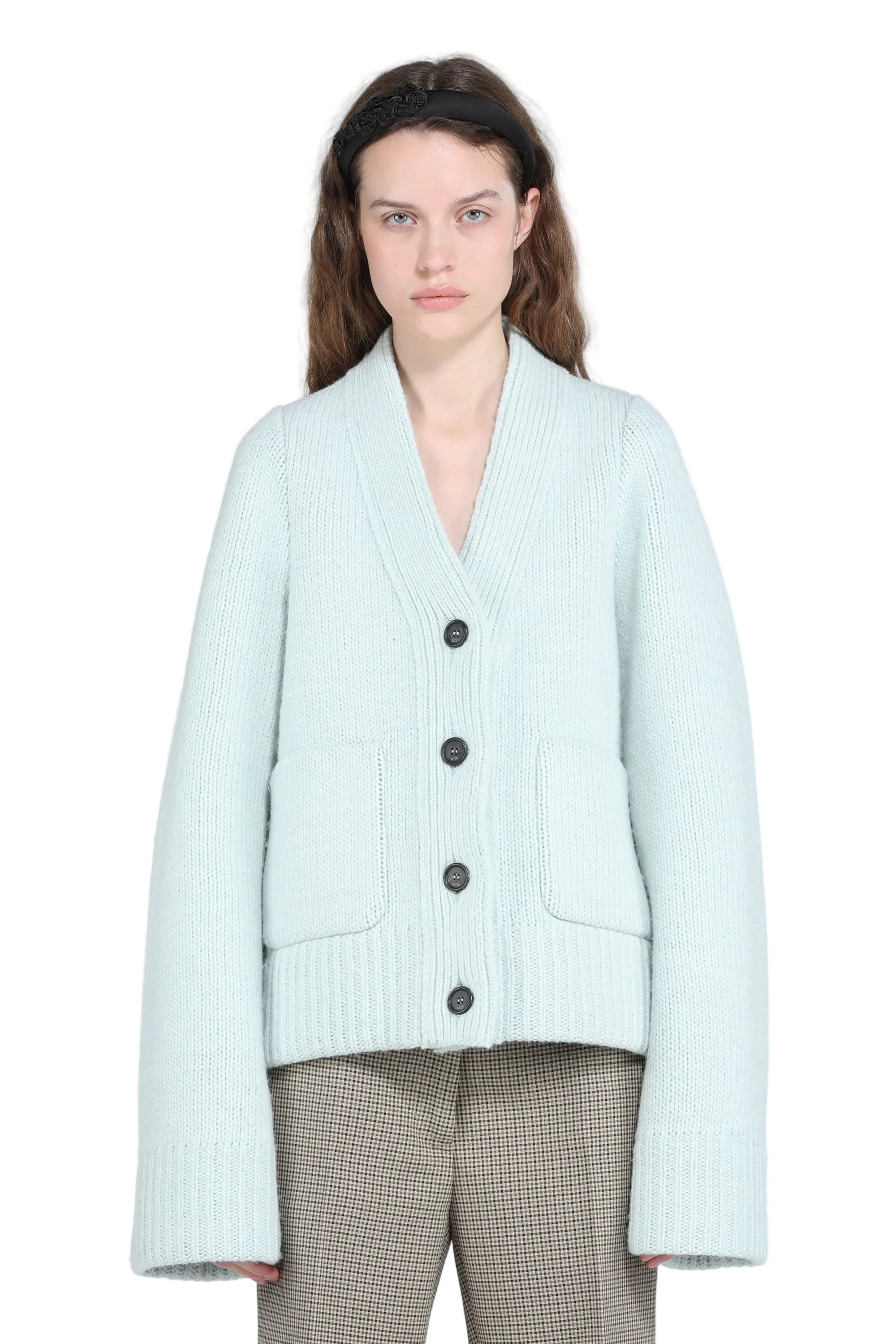 Cardigan over con tasche sold by No. 21