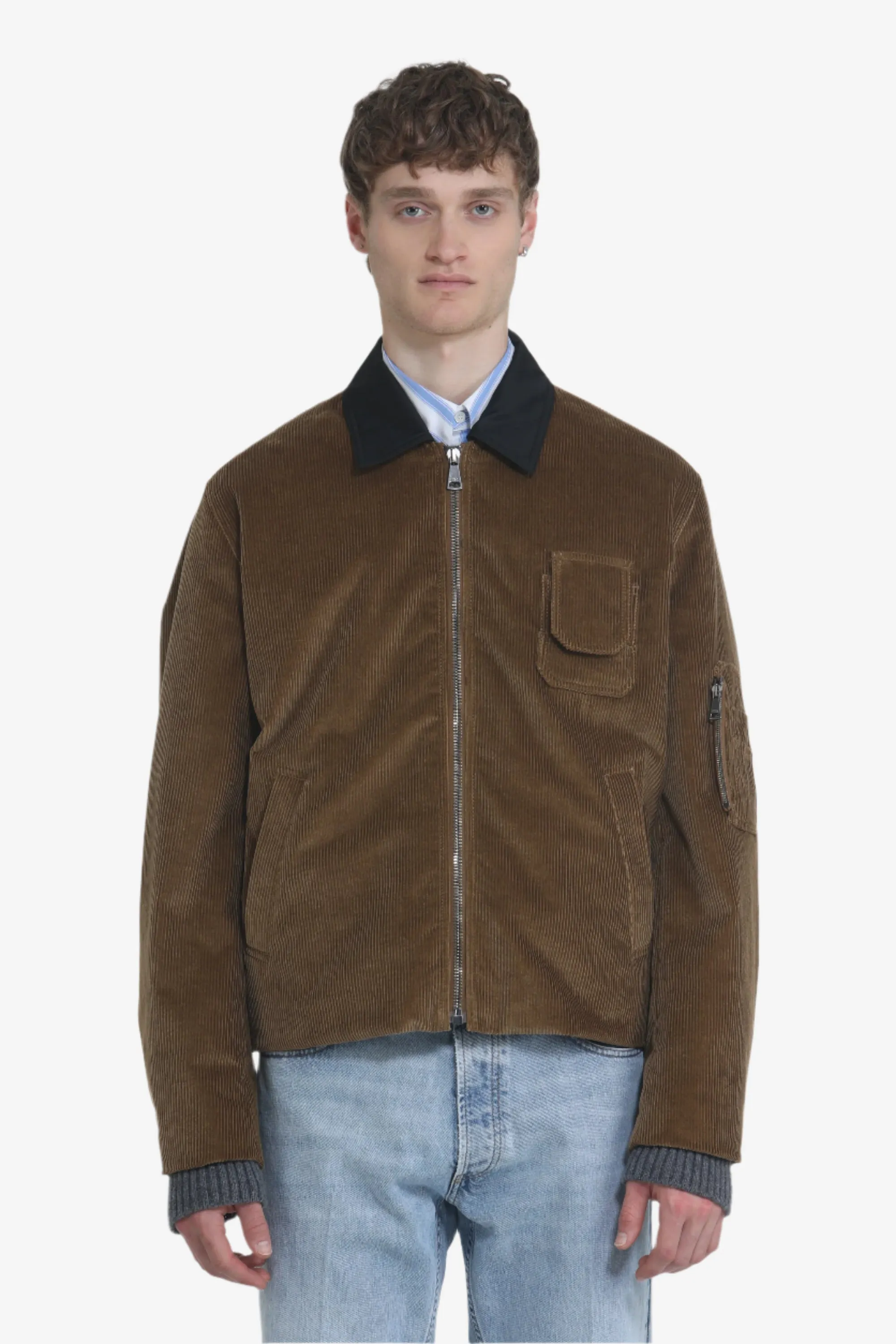 Giacca in velluto a coste con colletto a contrasto sold by No. 21 product image thumbnail 4