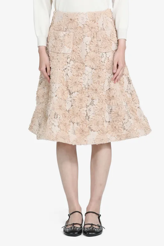 Gonna al ginocchio in pizzo sold by No. 21