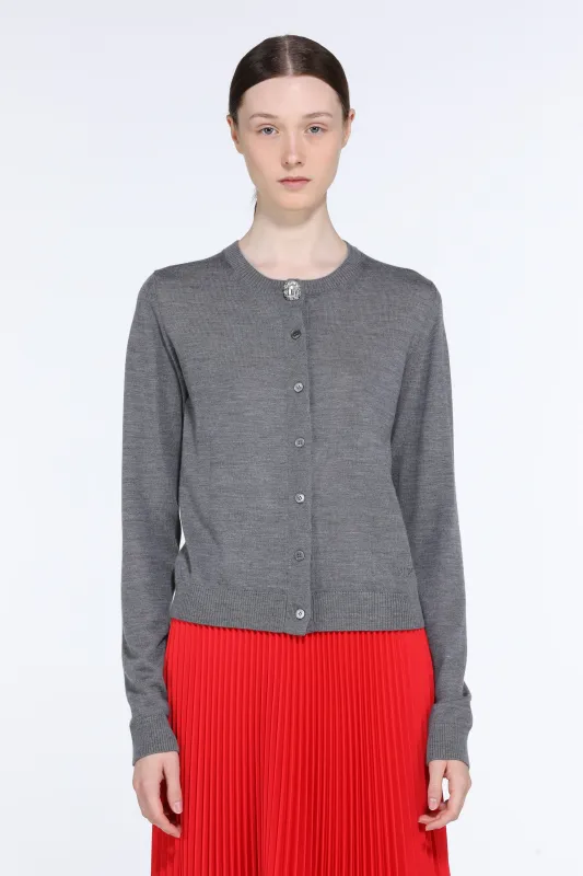 Cardigan con bottoni gioiello made by No. 21
