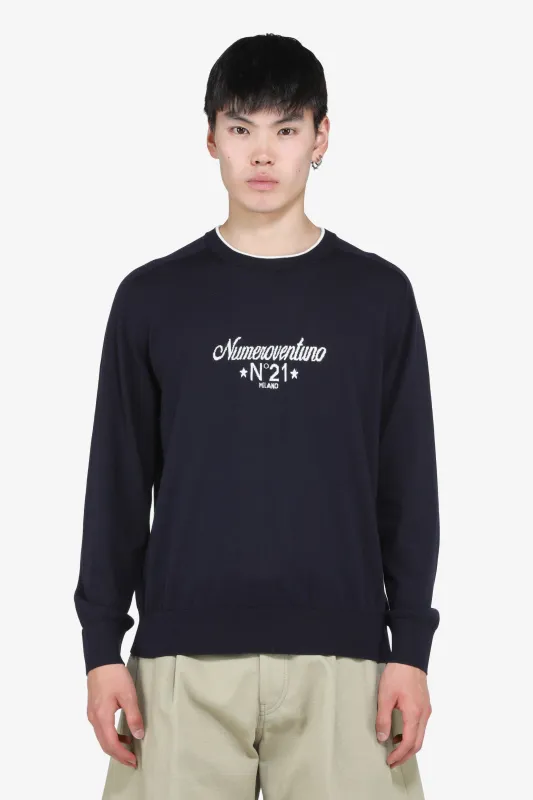 Maglia girocollo a maniche lunghe sold by No. 21