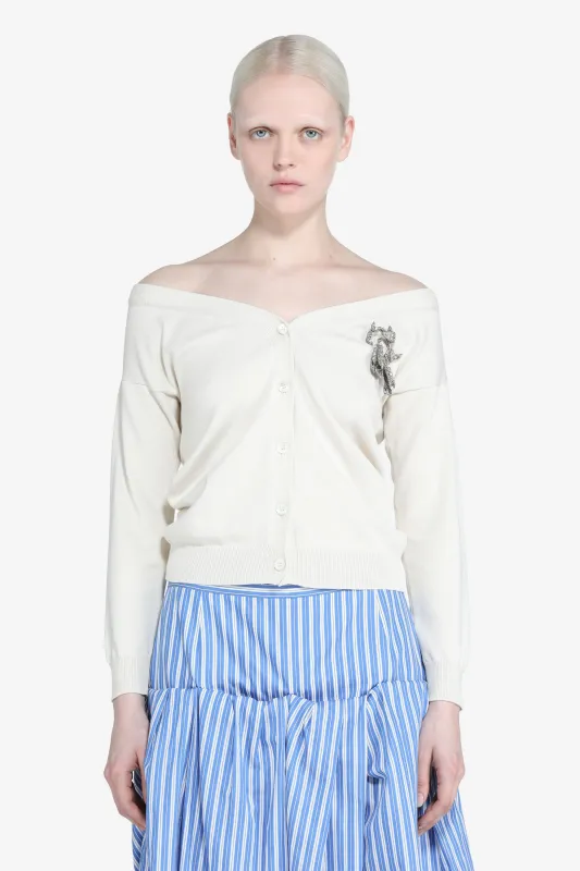 Maglia cardigan con maniche lunghe sold by No. 21