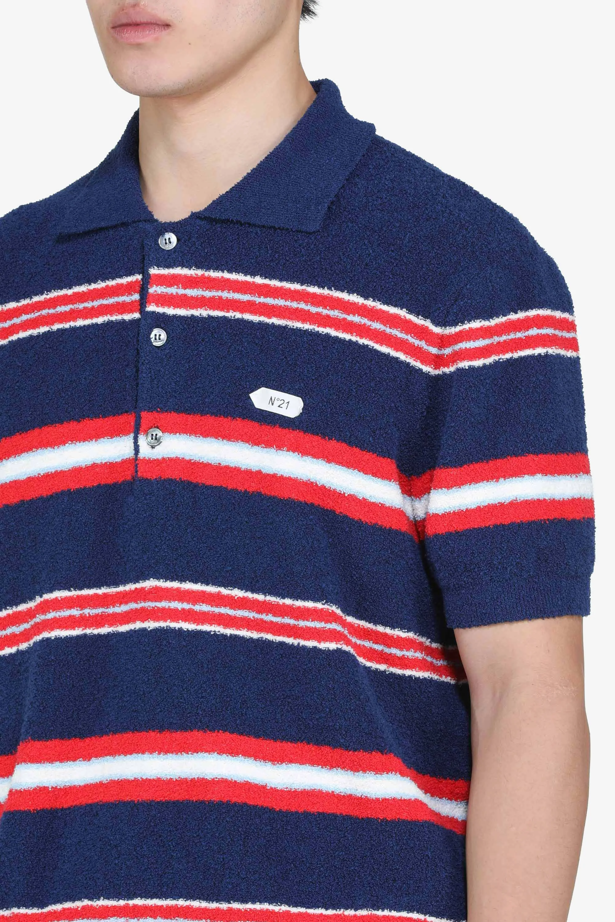 Polo a righe con logo sold by No. 21 product image thumbnail 5