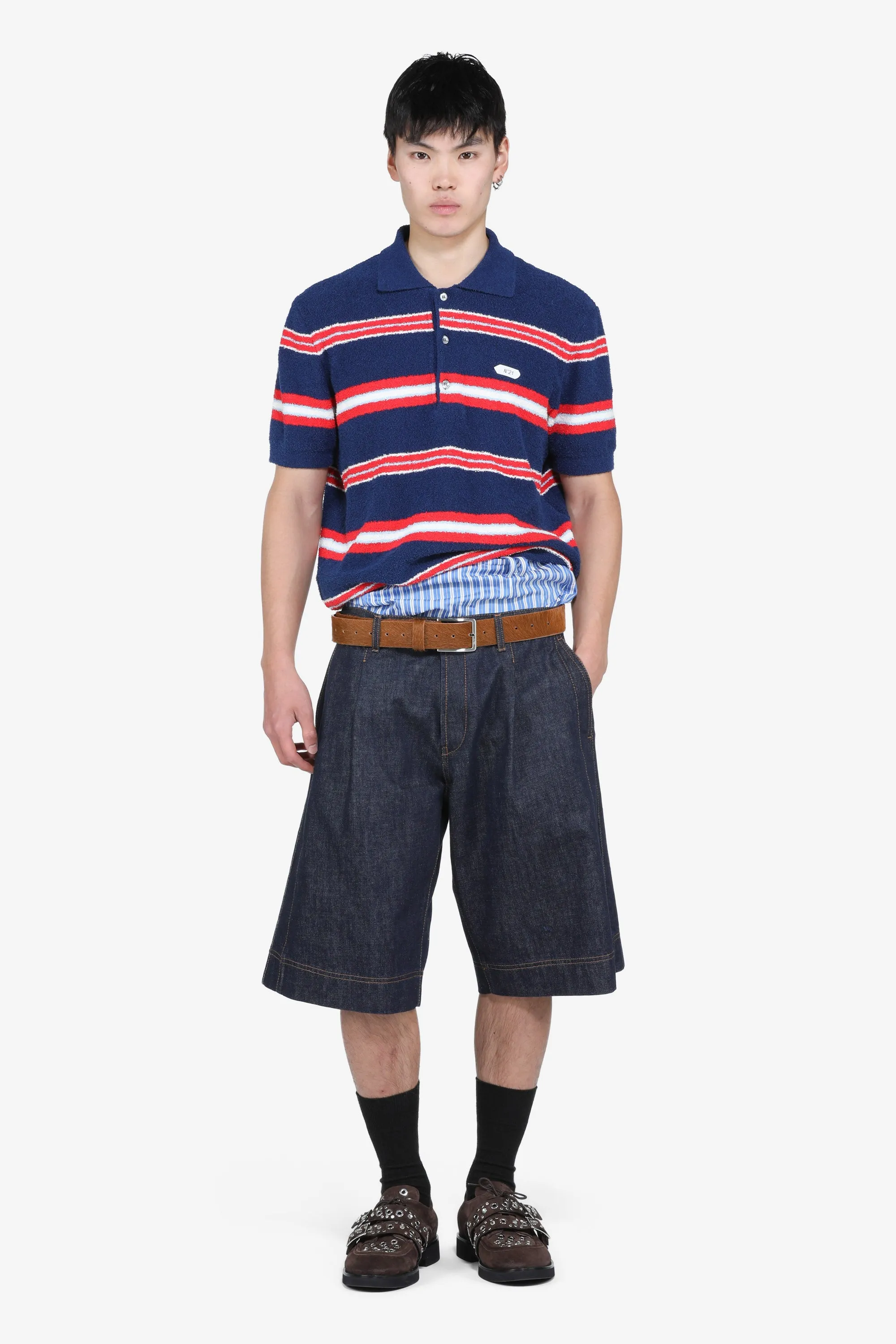 Polo a righe con logo sold by No. 21 product image thumbnail 2