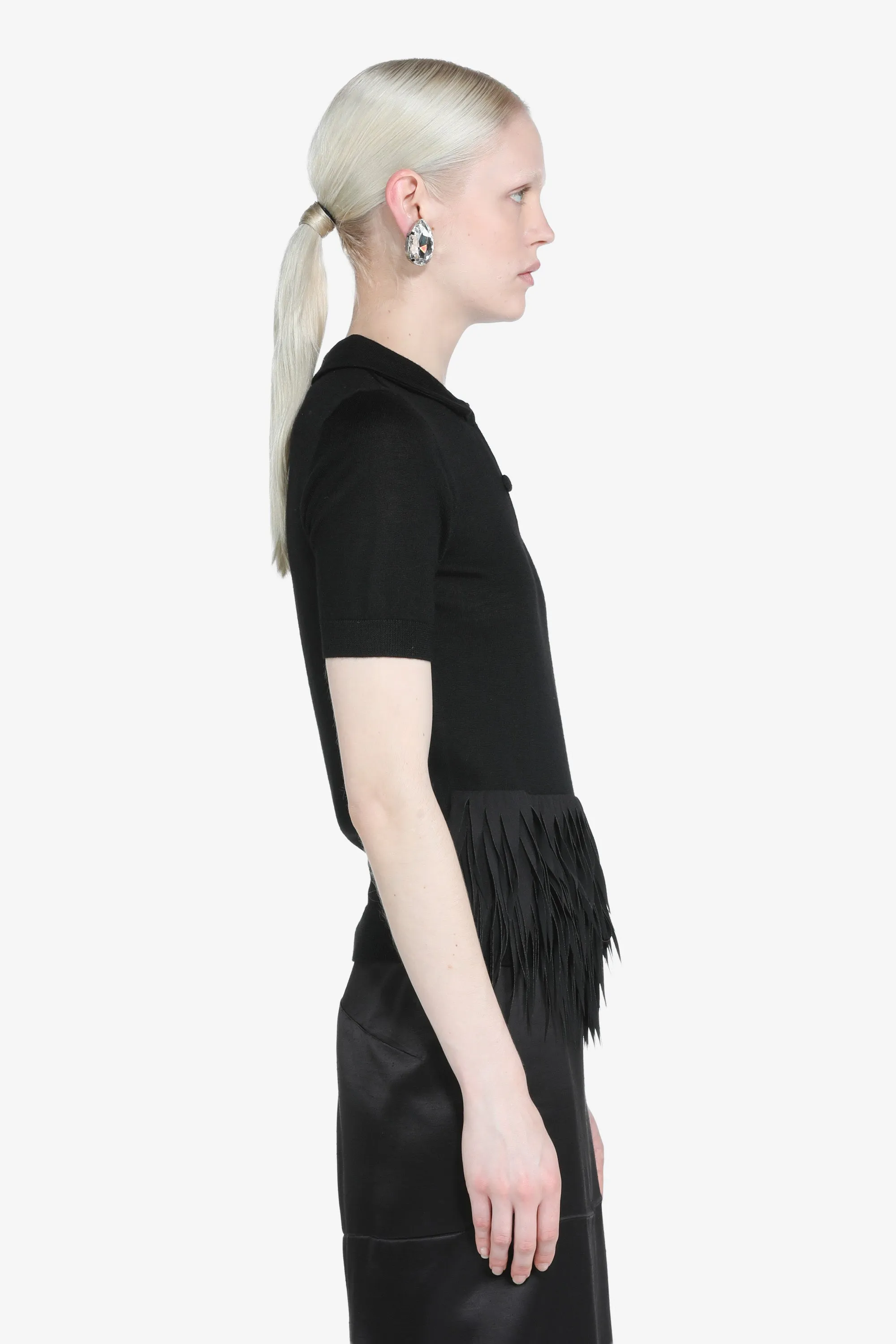 Maglia a polo maniche corte con frange sold by No. 21 product image thumbnail 4