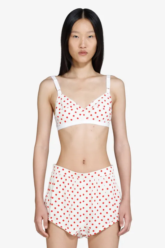 Reggiseno con stampa a pois made by No. 21