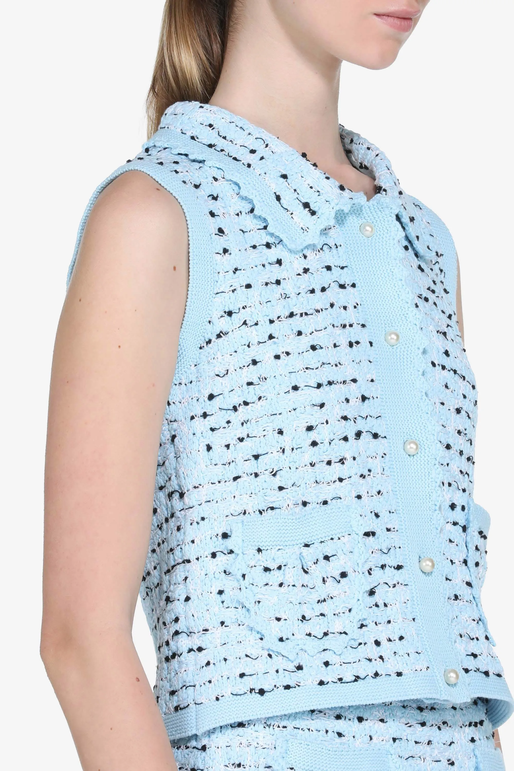 Gilet in maglia con bottoni perla sold by No. 21 product image thumbnail 5