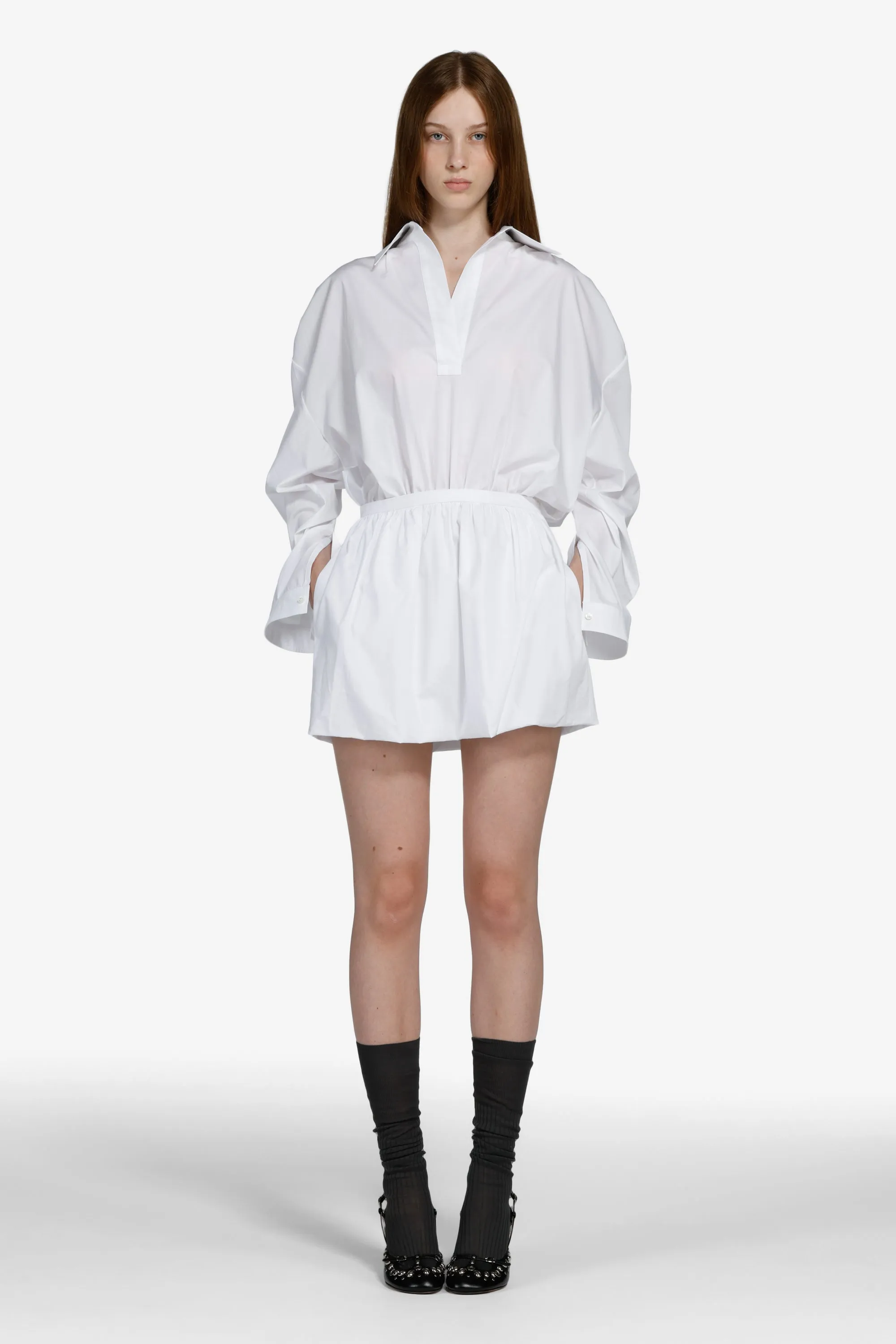 Camicia vestito con elastico in vita sold by No. 21