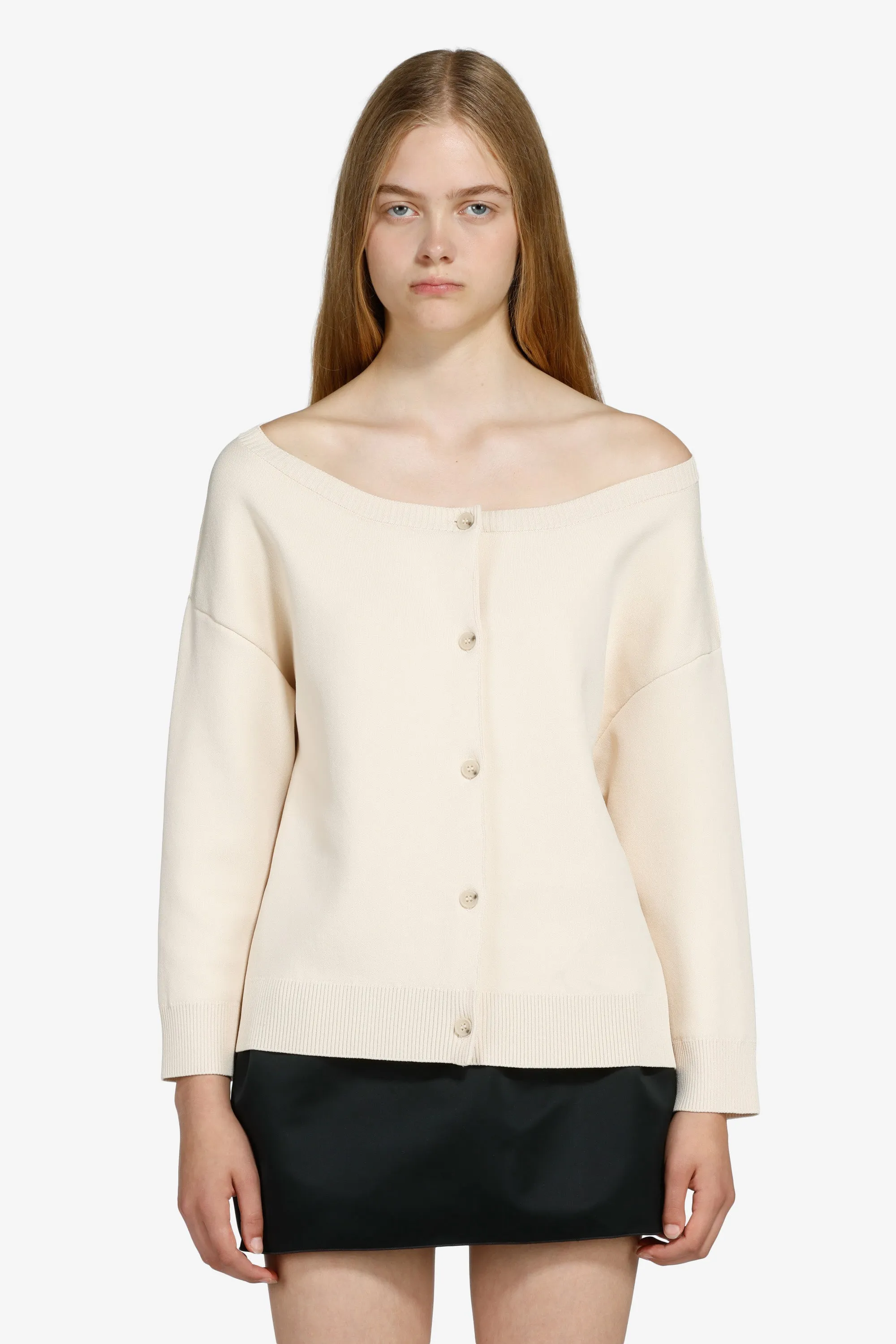 Cardigan scollo a barchetta sold by No. 21