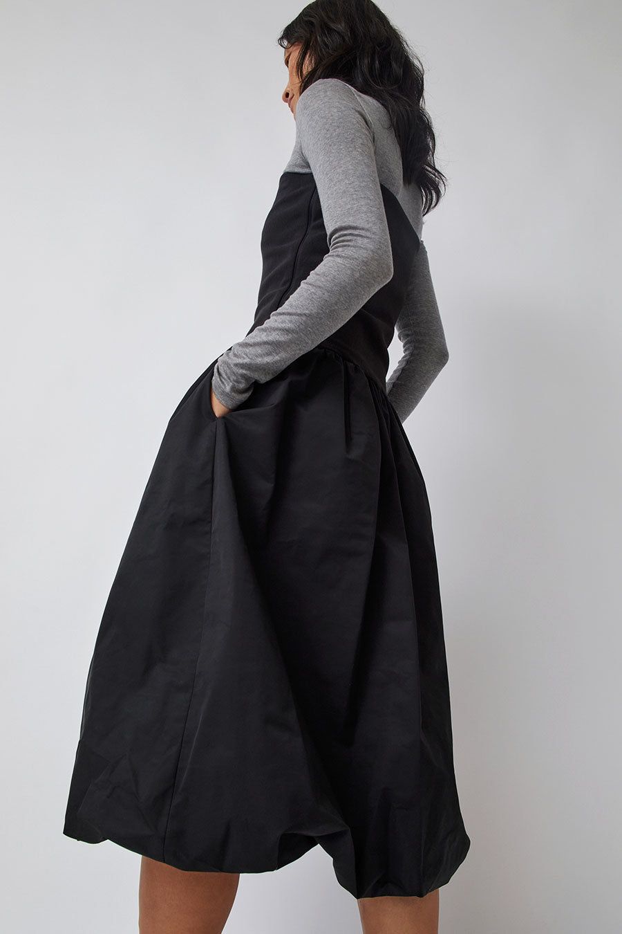 Amomento Banding Volume Skirt in Black sold by No. 6 product image thumbnail 5