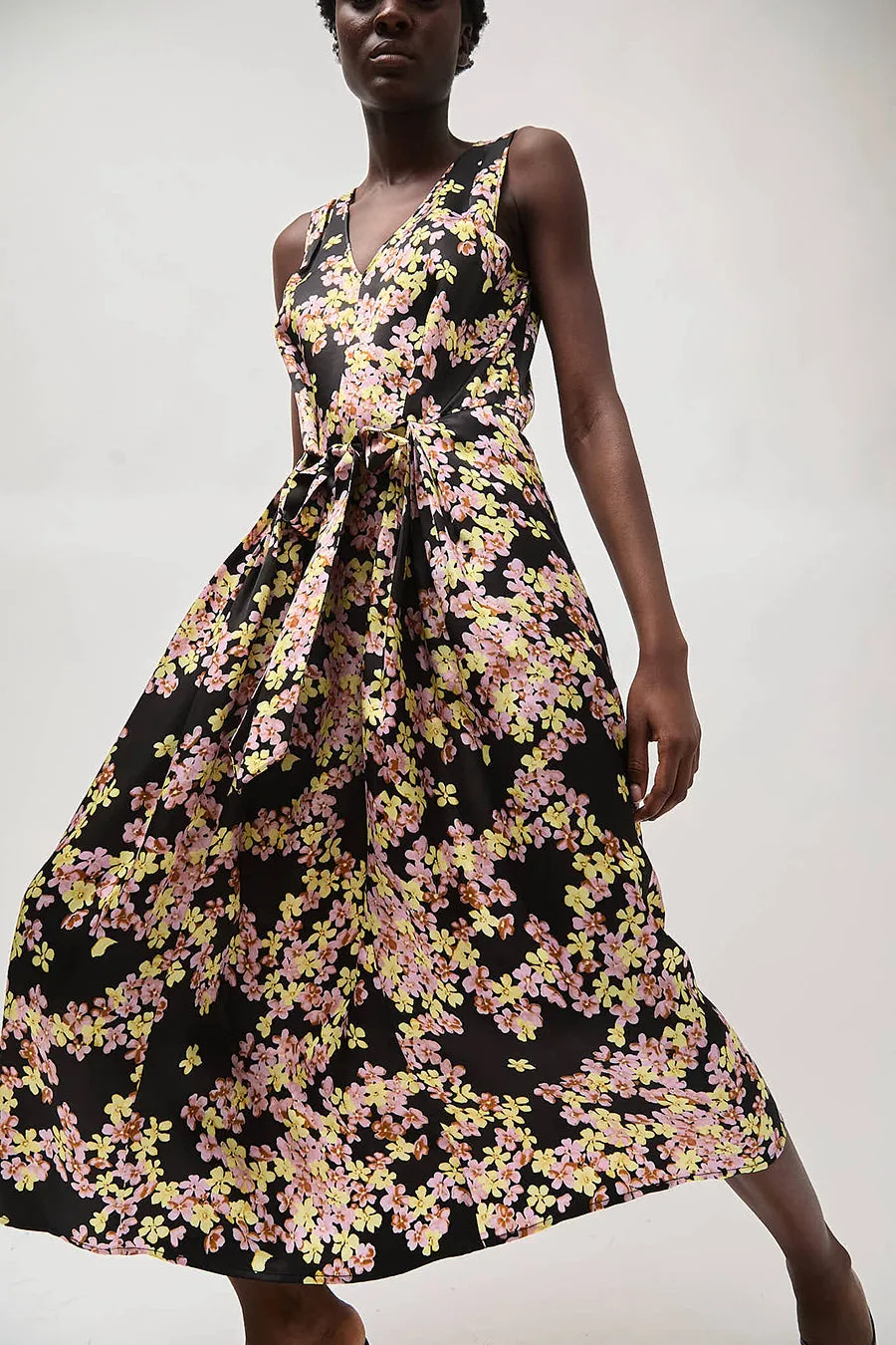 No.6 Orlean Dress in Black Pansy sold by No. 6