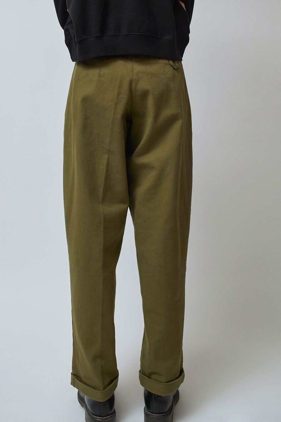 YMC Keaton Trouser in Olive sold by No. 6 product image thumbnail 4