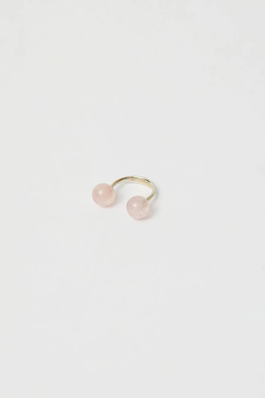 Saskia Diez Sling Ring in Rose Quartz sold by No. 6