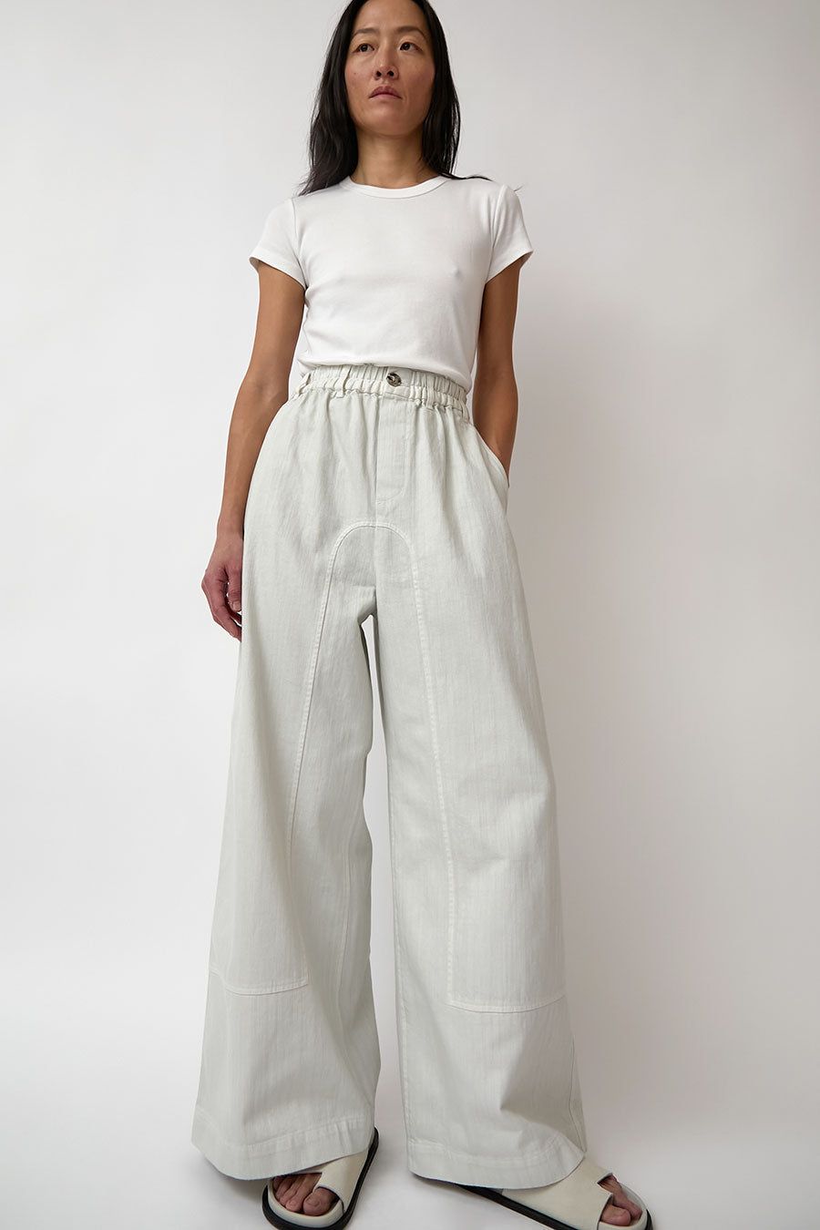 Atelier Delphine Dorian Pant in Moon sold by No. 6