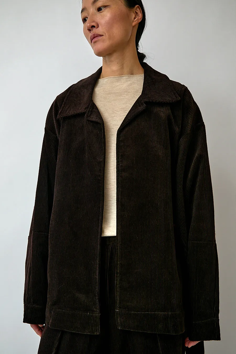 Deiji Studios Cord House Coat in Cedar sold by No. 6