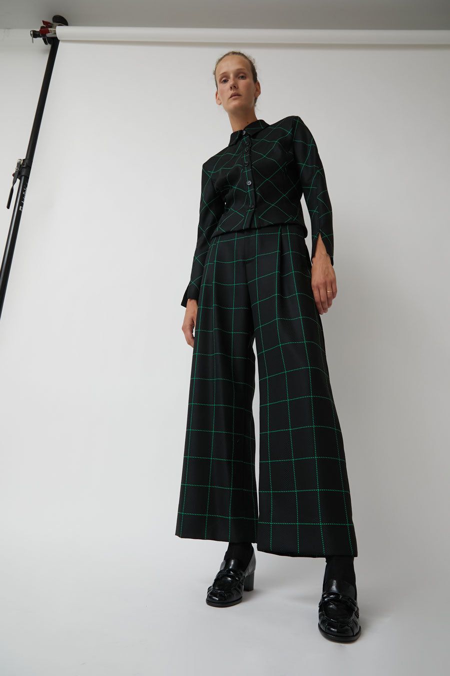 No.6 Kent Pant in Black and Green Plaid sold by No. 6 product image thumbnail 6