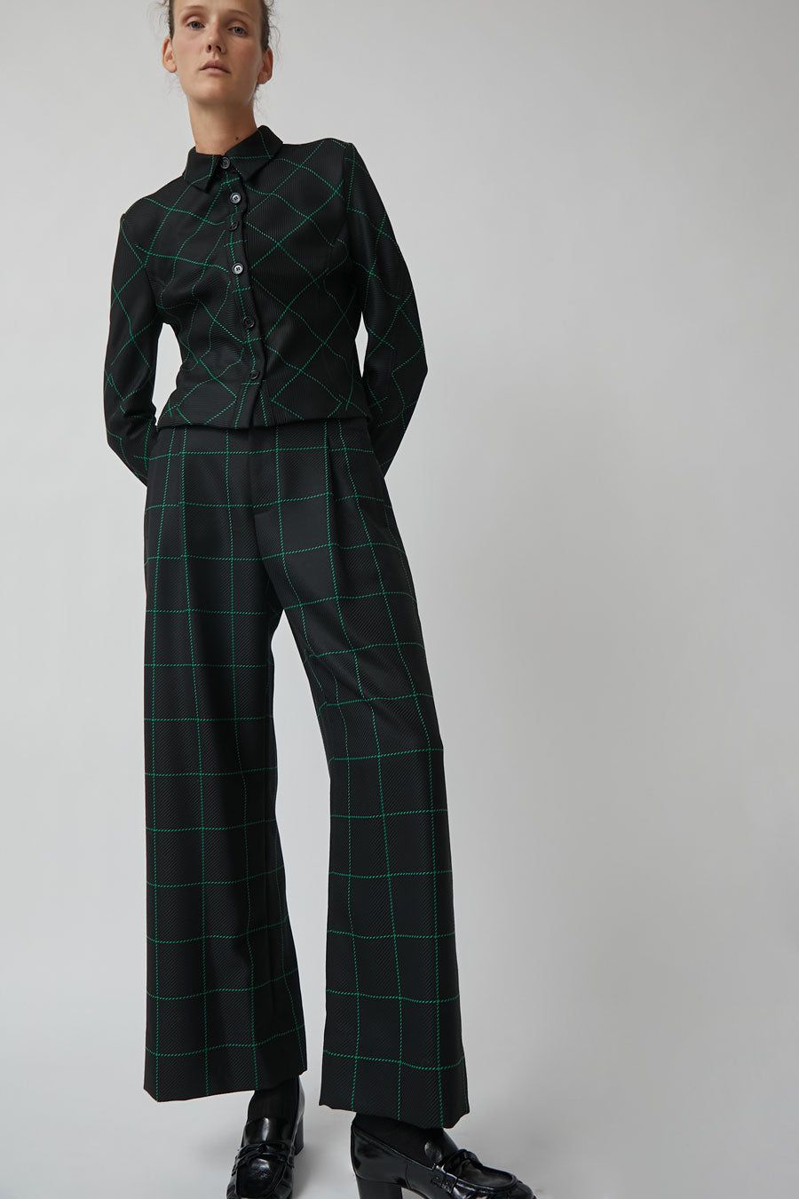 No.6 Kent Pant in Black and Green Plaid sold by No. 6 product image thumbnail 5