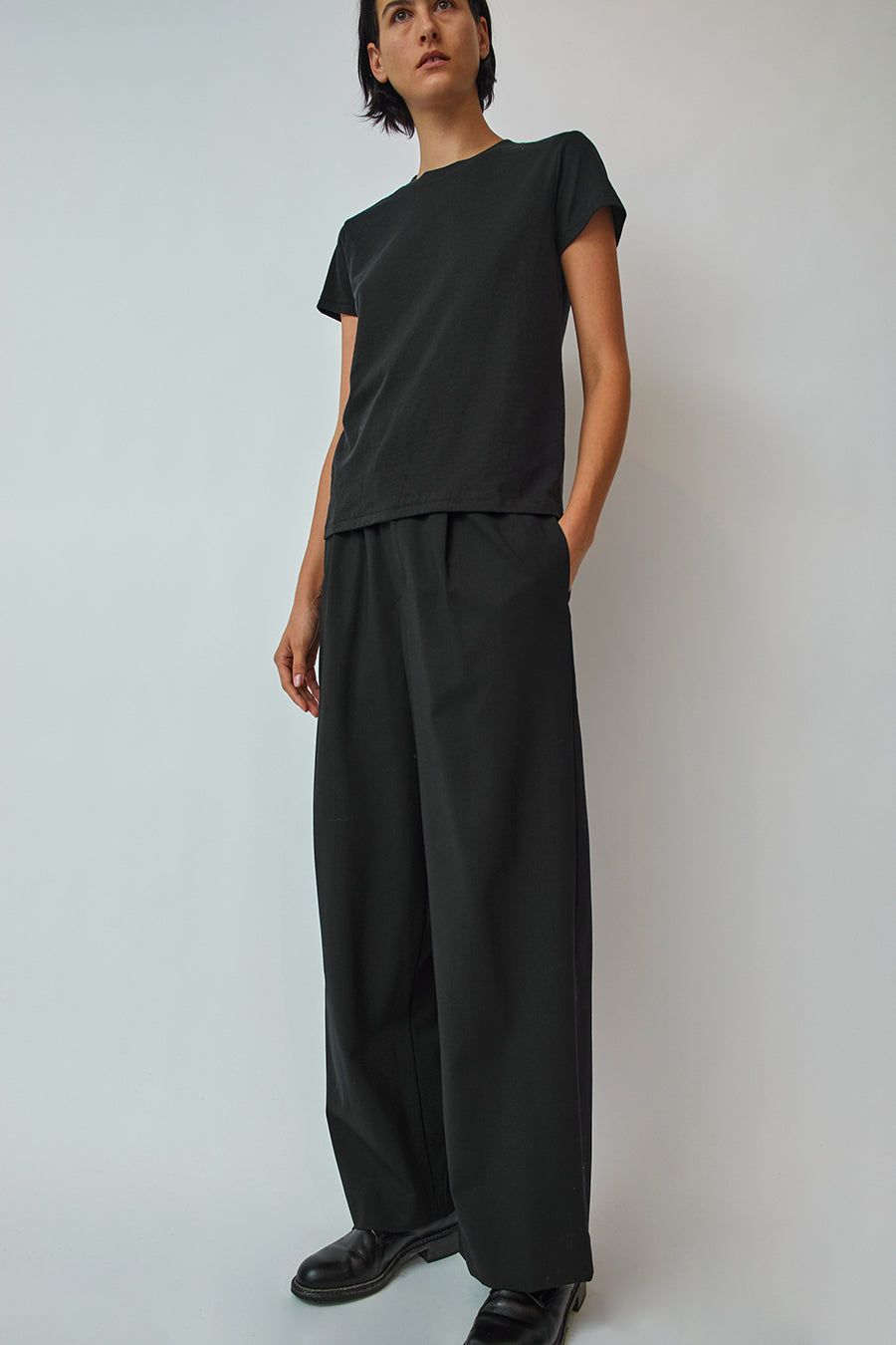 6397 Pleated Long Pull On Pant in Black sold by No. 6 product image thumbnail 5