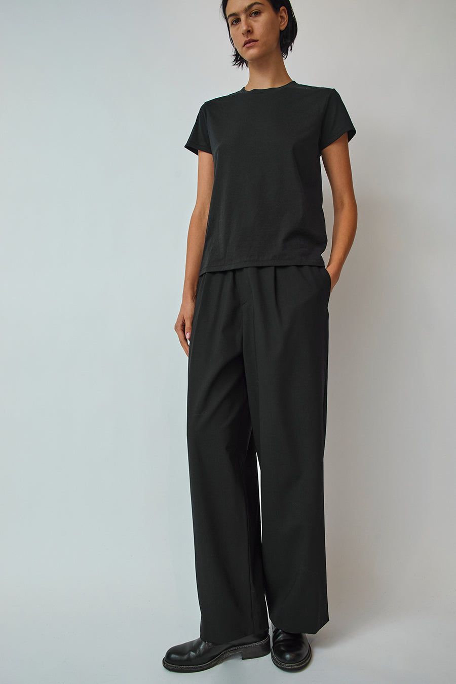 6397 Pleated Long Pull On Pant in Black sold by No. 6 product image thumbnail 4