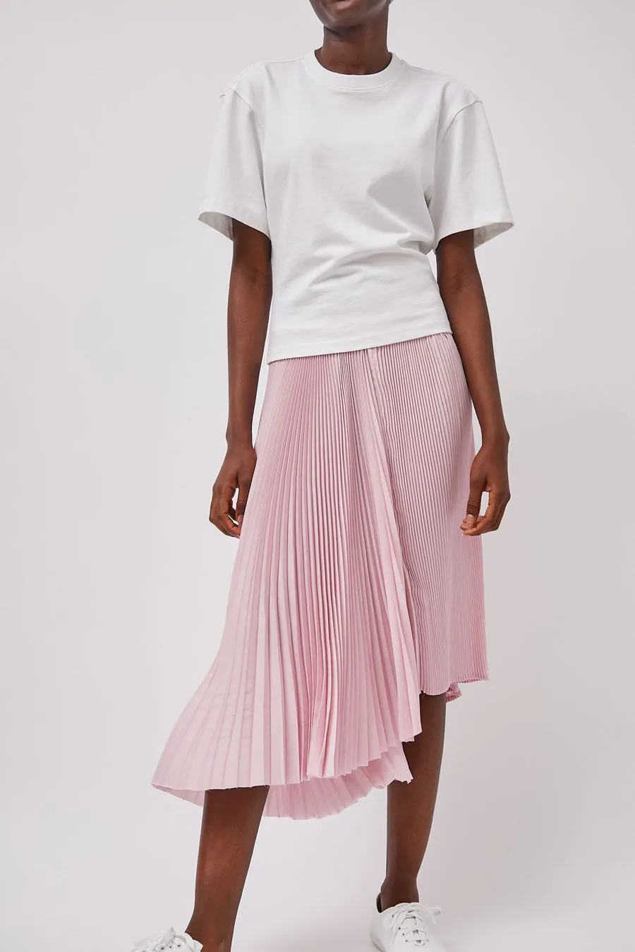 Marios Pleated Asymmetric Skirt in Pink sold by No. 6 product image thumbnail 2