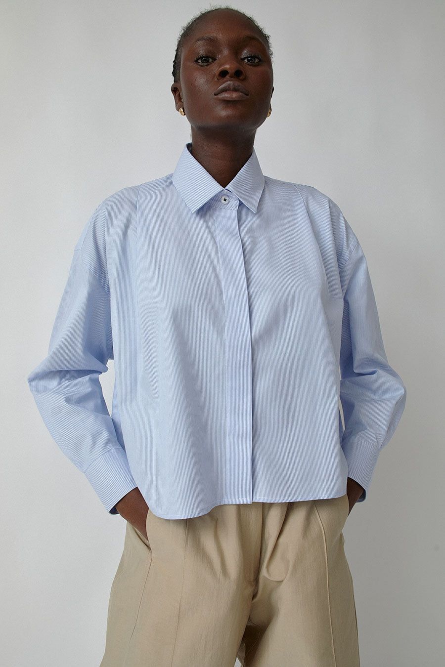 CORDERA Oxford Shirt in Blue sold by No. 6