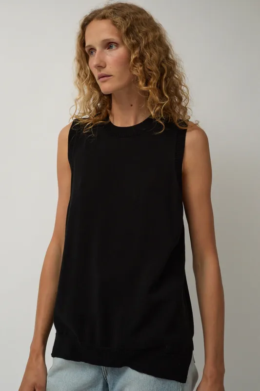 CORDERA Cotton Tank in Black sold by No. 6