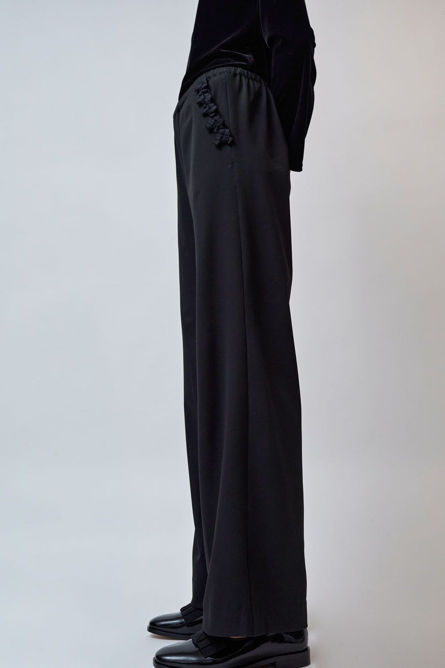 INSHADE Relaxed Drawstring Trousers in Black sold by No. 6 product image thumbnail 2